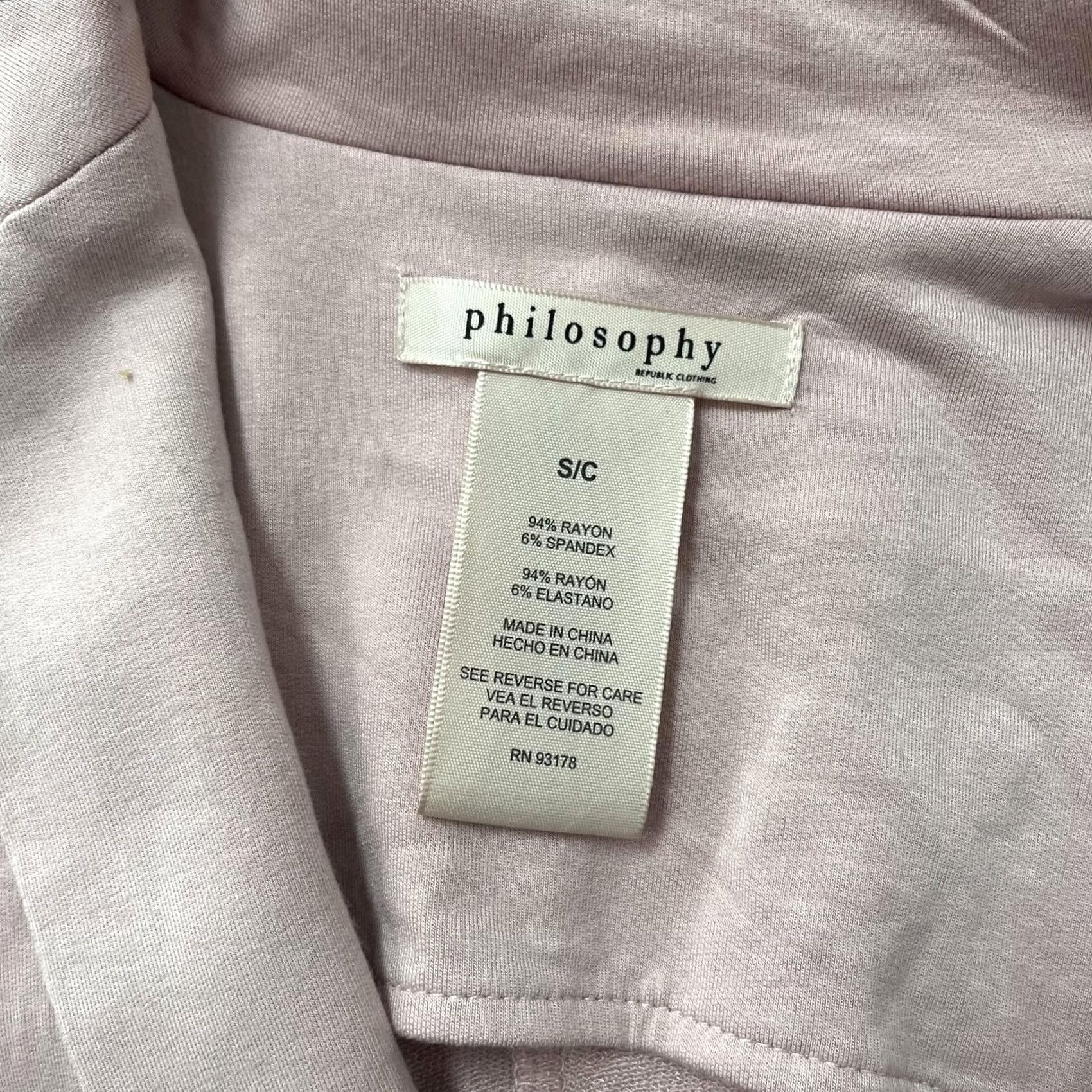 Vintage Philosophy Blazer Womens Small Pink Wood Rose Knit One Button Stretch Jacket Size S / US 4 / IT 40 - 3 Thumbnail