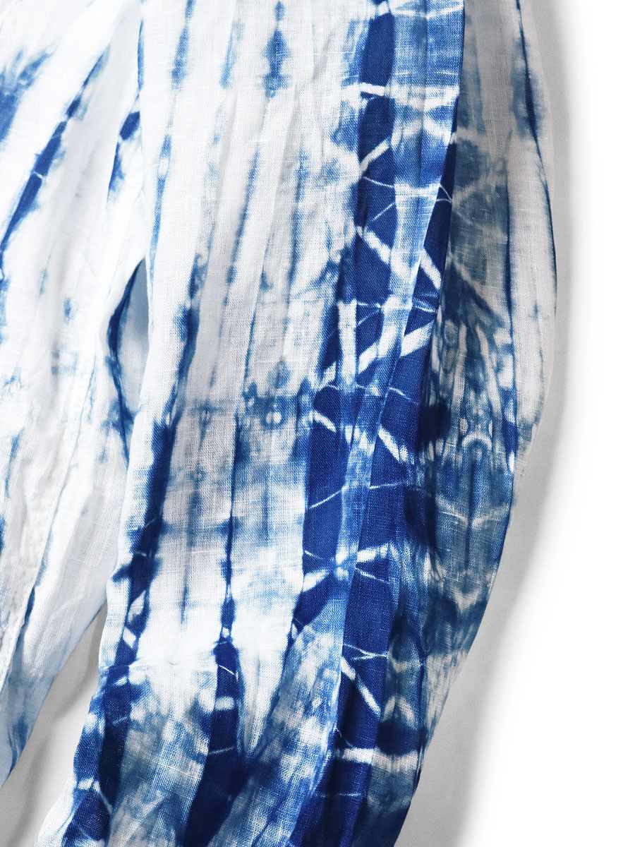 Kapital kapital French Linen Tokushima Dan Shibori Dyed Shirt Size US L / EU 52-54 / 3 - 5 Thumbnail