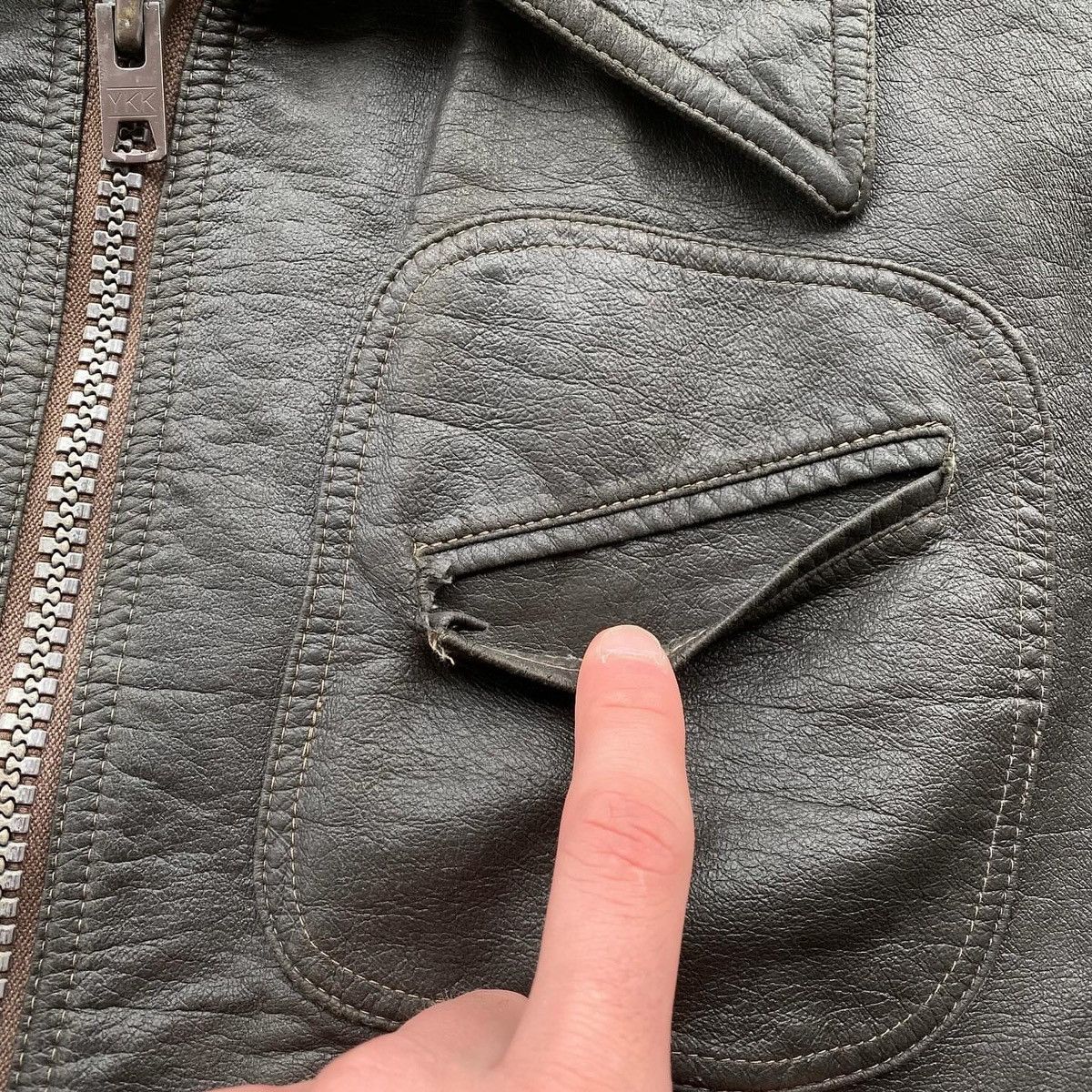 Japanese Brand × Leather Vintage Leather Jacket Size US M / EU 48-50 / 2 - 9 Thumbnail