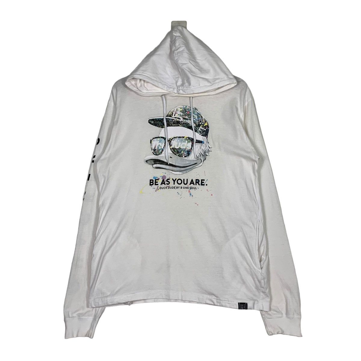 Japanese Brand B ONE SOUL Duck Dude Big Logo Pullover Hoodies #0595-C28 Size US M / EU 48-50 / 2 - 2 Thumbnail