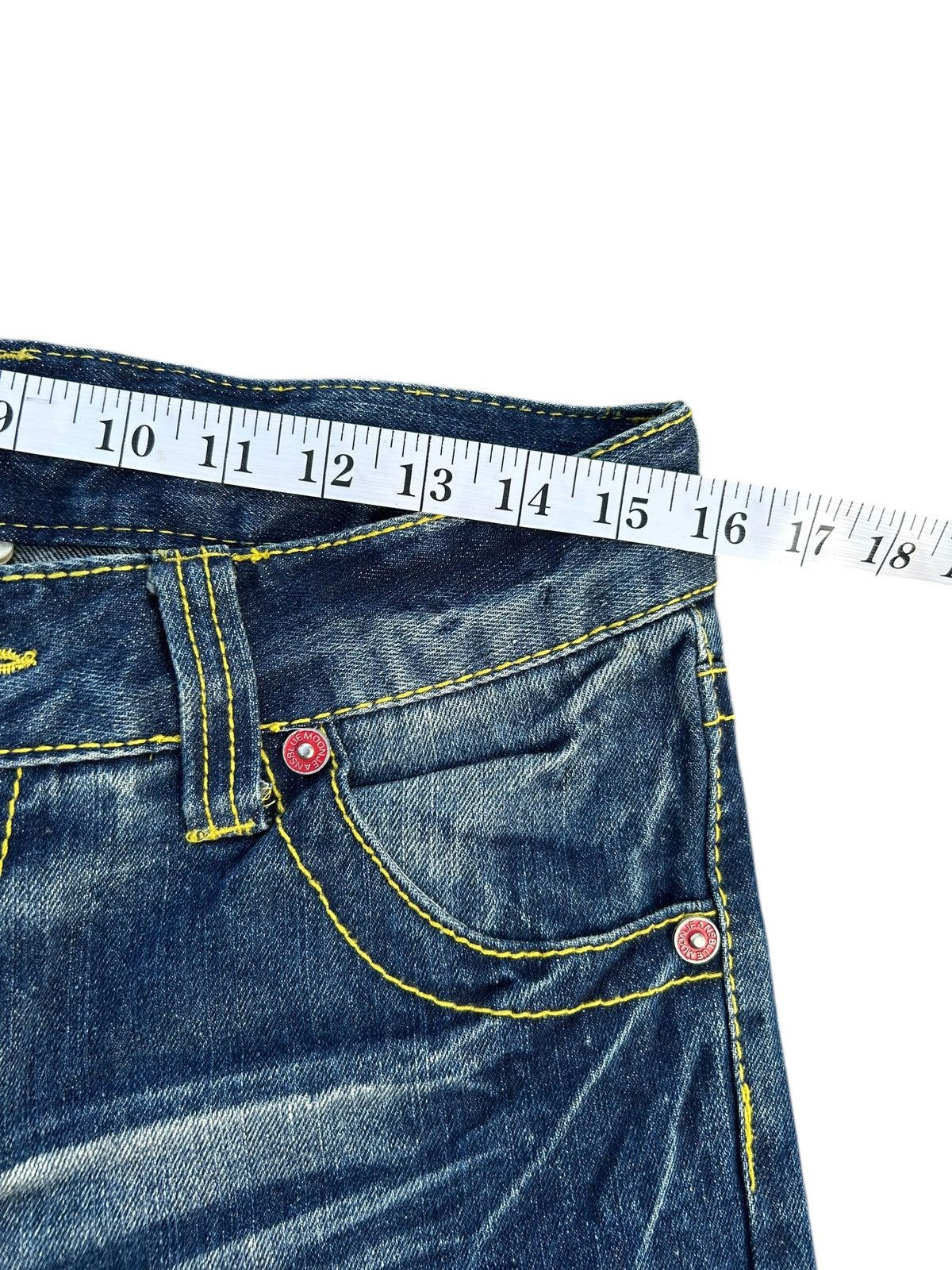 Kapital Japanese Blue moon Blue Distressed Denim Jeans Size US 32 / EU 48 - 11 Thumbnail