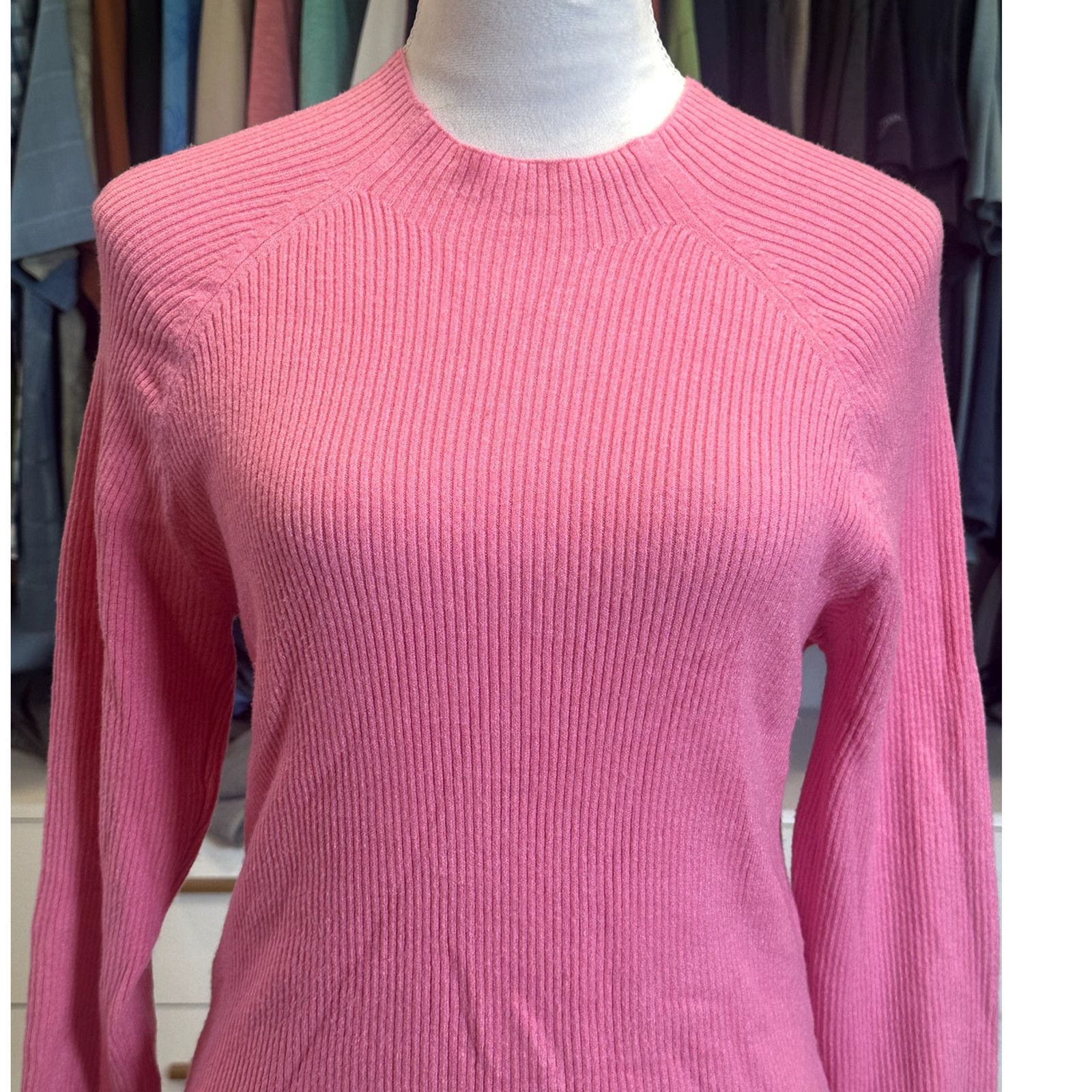 Other Vero Moda Women's Pink Mock Neck Ribbed Sweater XL NWOT Size XL / US 12-14 / IT 48-50 - 2 Thumbnail
