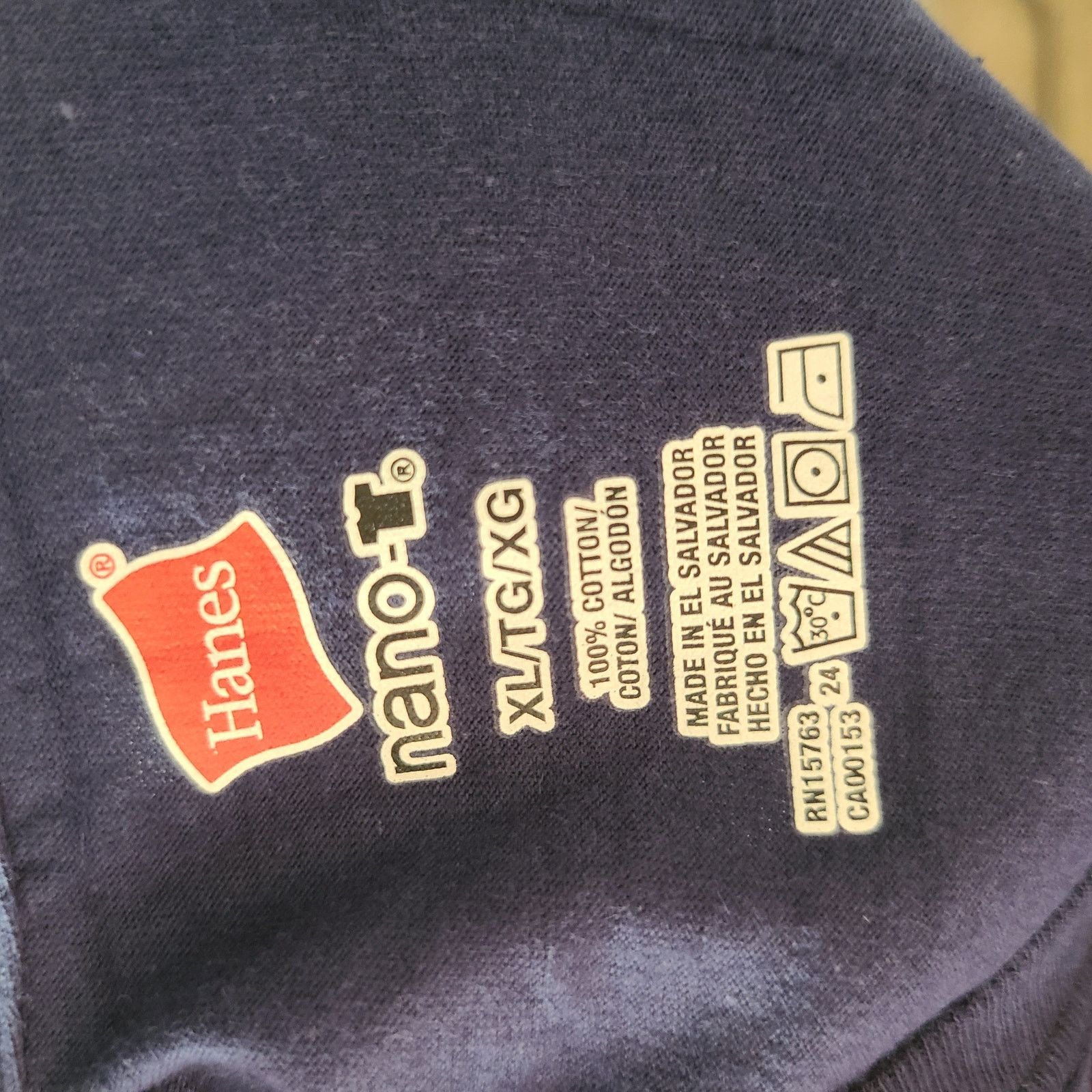 Hanes NWT womens Hanes nano navy blue tshirt size Xl Size XL / US 12-14 / IT 48-50 - 5 Thumbnail