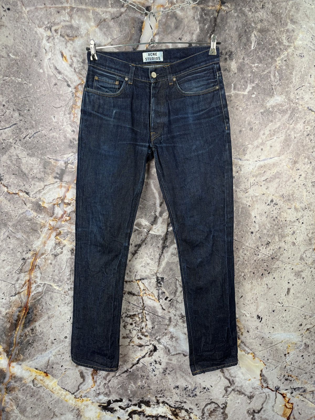 Acne Studios Acne Studios Dark Wash Straight Leg Jeans Mens Premium Size US 32 / EU 48 - 1 Thumbnail