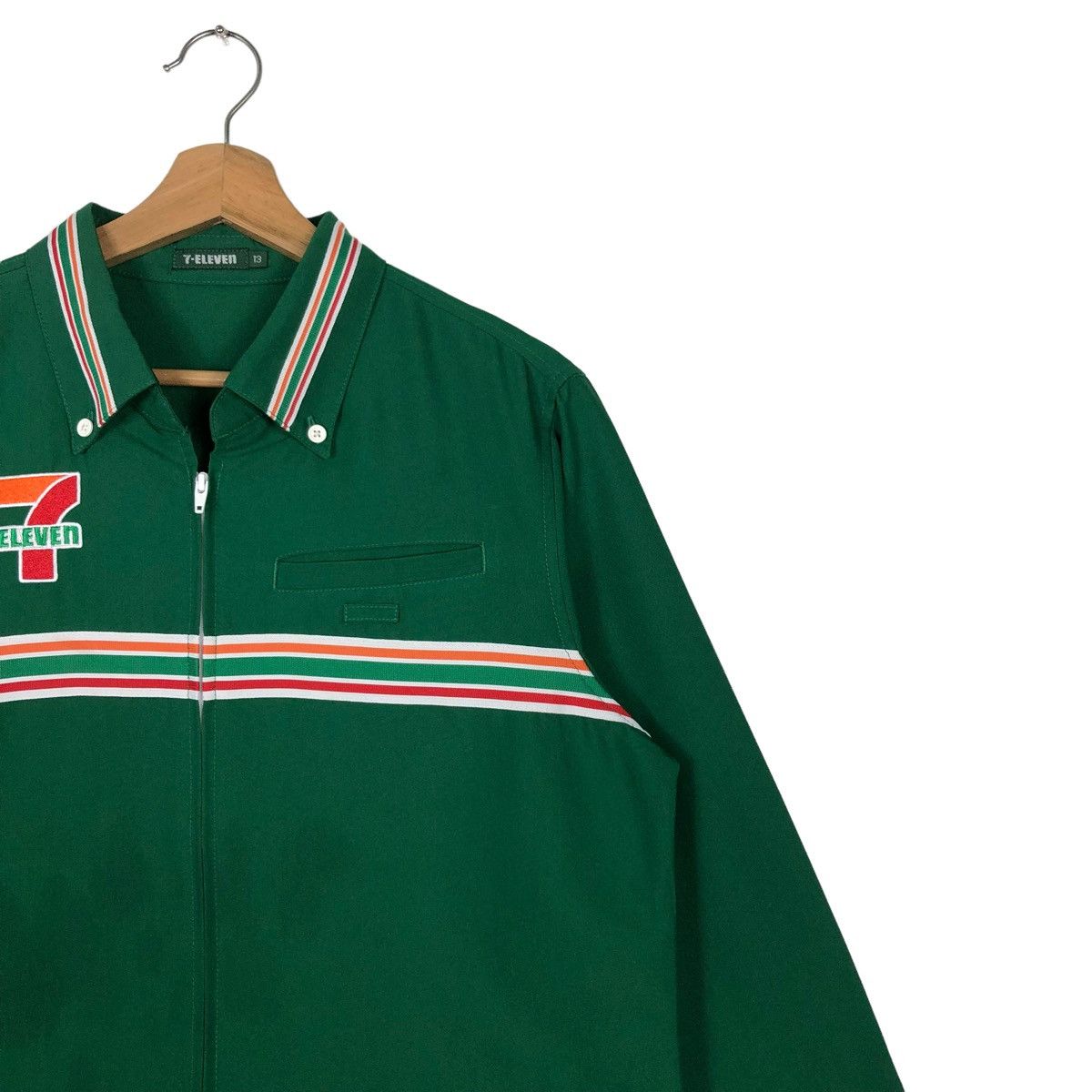 Japanese Brand 🔥LONG SLEEVE WORK VINTAGE 7-ELEVEN BIG LOGO JAPAN Size US M / EU 48-50 / 2 - 6 Thumbnail
