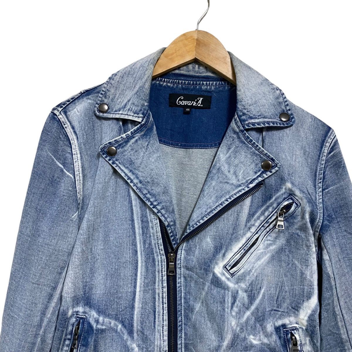 GOSTAR DE FUGA CavariA Denim Double Collar Jacket Size US M / EU 48-50 / 2 - 3 Thumbnail