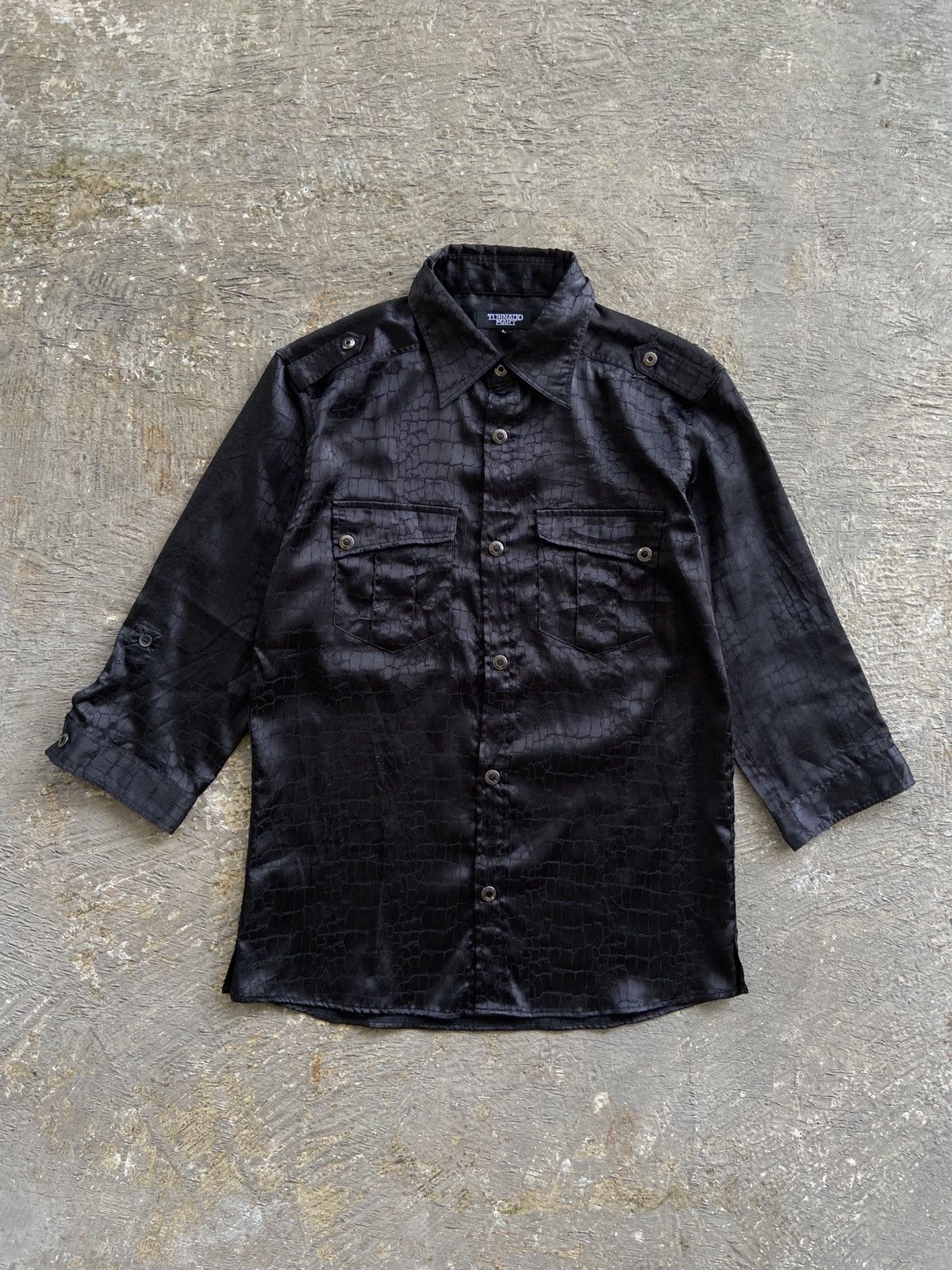 Tornado Mart 2000s Tornado Mart - Vkei Style Reptilian Pattern Shirt Size US L / EU 52-54 / 3 - 1 Thumbnail