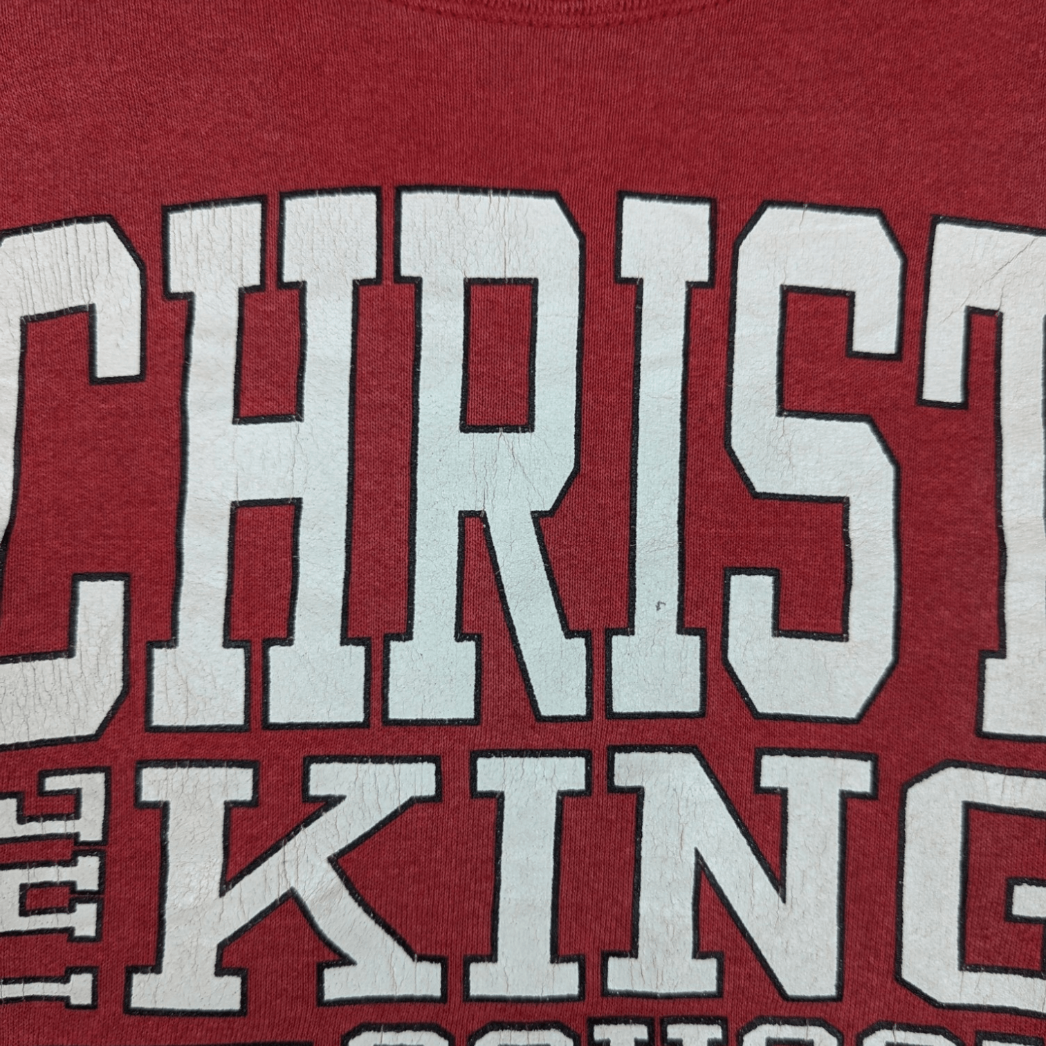 Fruit Of The Loom Vintage 90's CHRIST THE KING School Jumper Sweatshirt Size S / US 4 / IT 40 - 5 Thumbnail