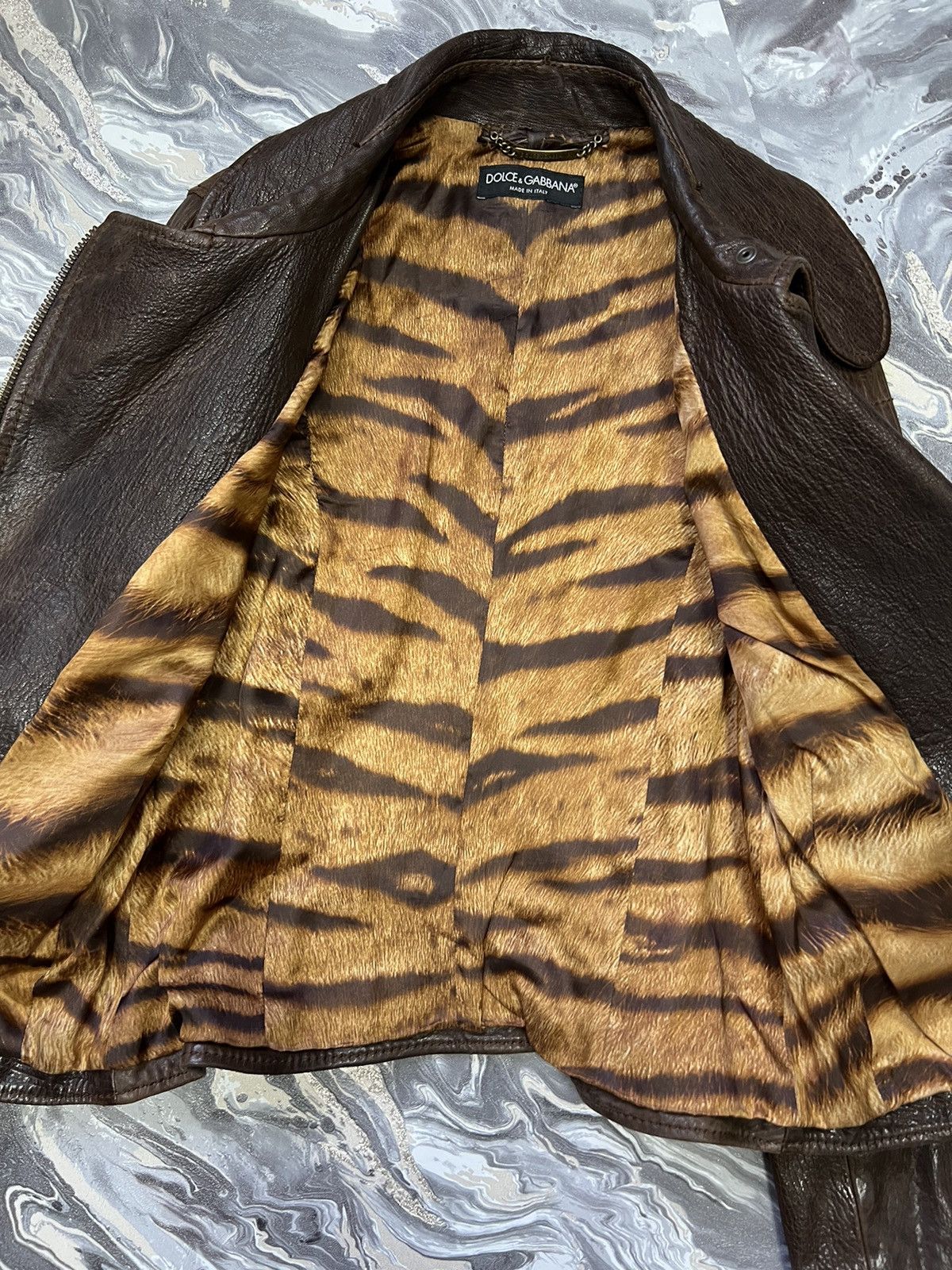 Dolce & Gabbana Dolce & Gabbana Cargo Belted biker Leather Jacket Size M / US 6-8 / IT 42-44 - 5 Thumbnail