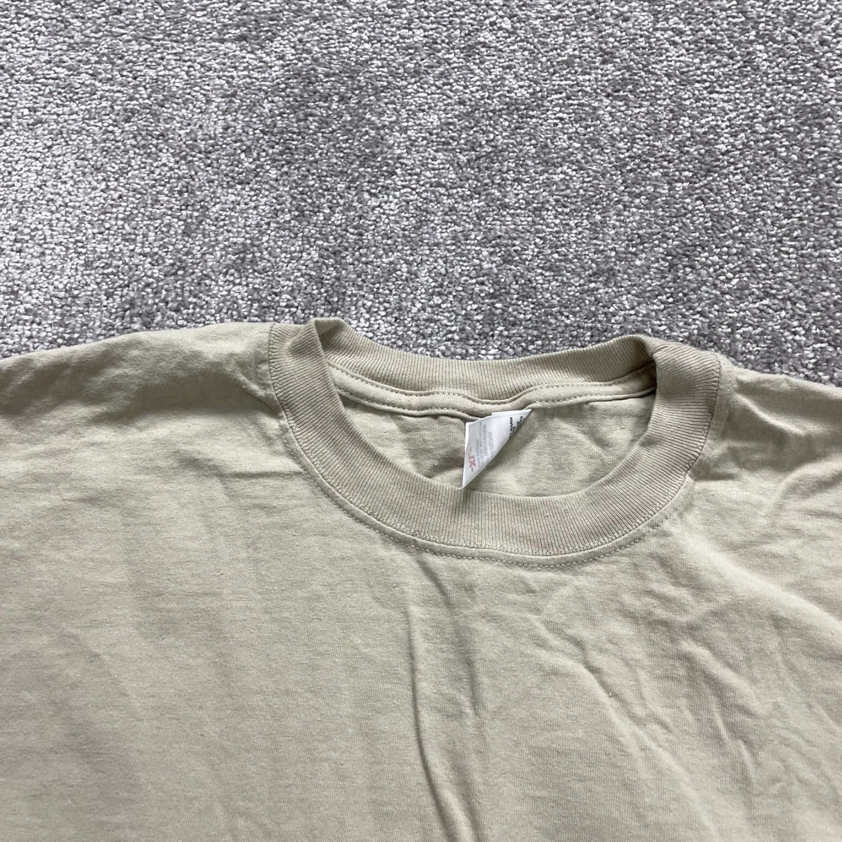 Anvil Anvil Basic Tee T-Shirt Mens XL Brown Cotton Preshrunk Long Sleeve Crew Neck Classic Sports Size XL / US 12-14 / IT 48-50 - 3 Thumbnail