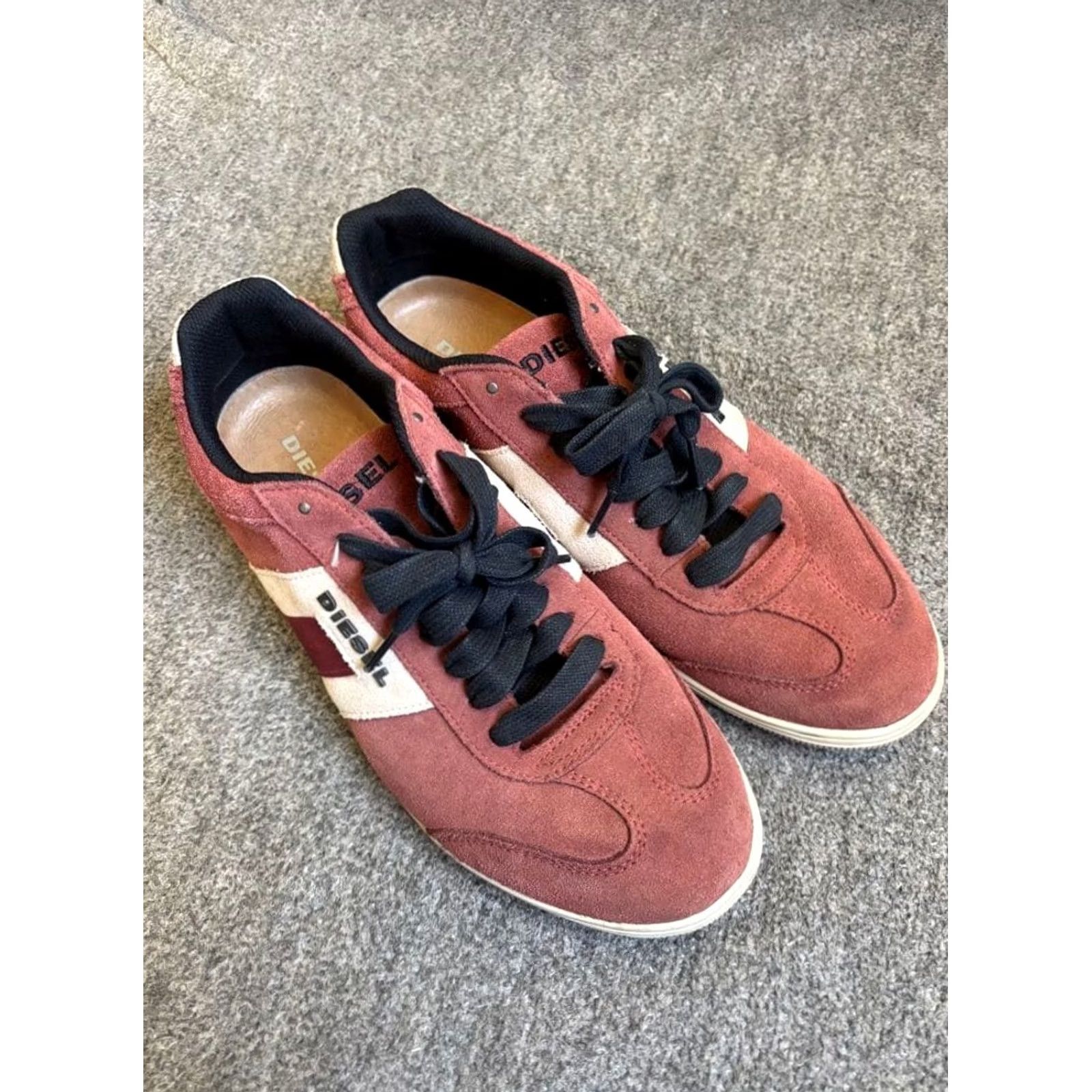 Diesel VINTAGE Diesel Men Sneakers Red Suede Logo Luxury Casual Stylish 10.0US ITA 90s 00s Size US 10 / EU 43 - 2 Thumbnail
