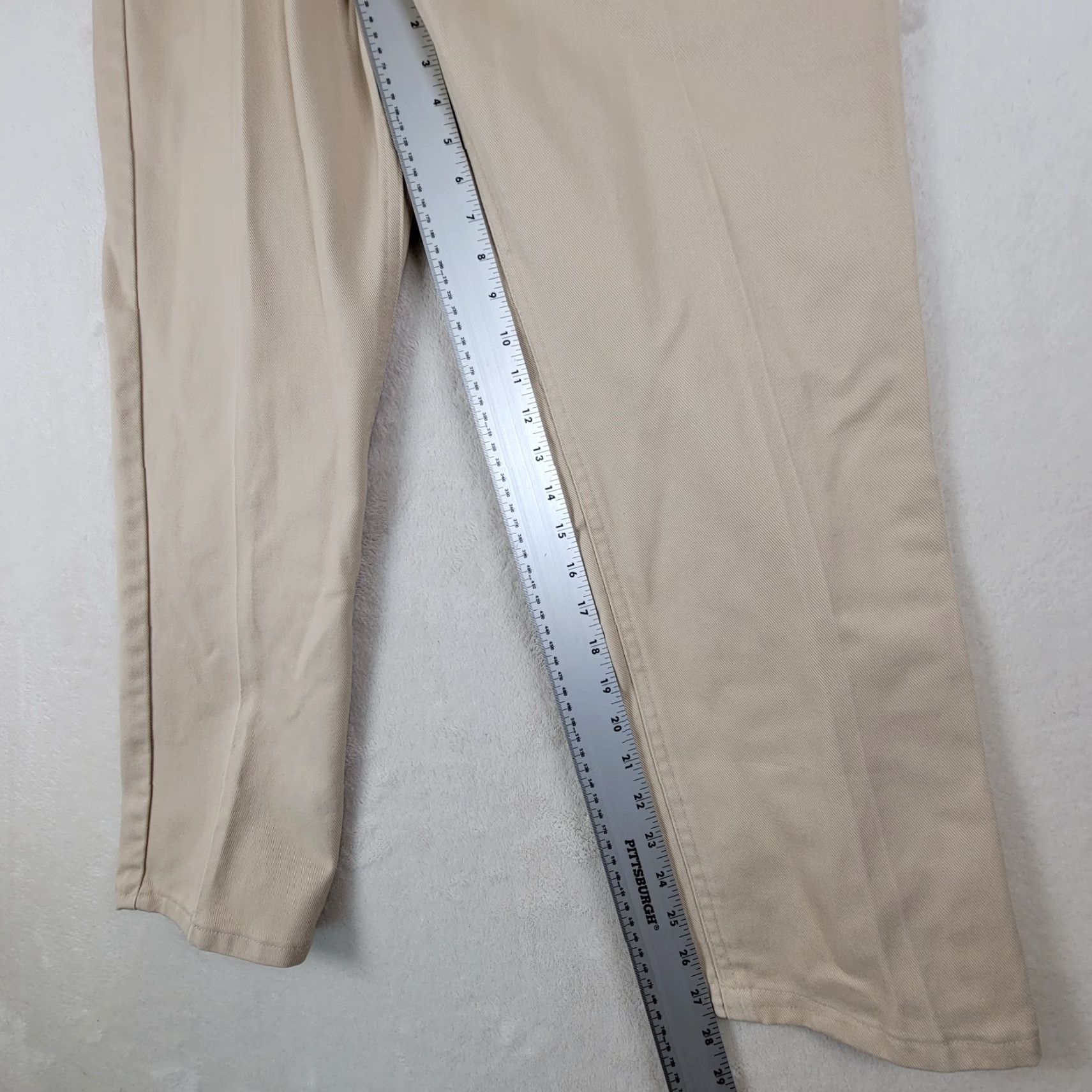 Vintage VINTAGE Big Mac Work Wear Khaki Twill Pants Sanforized 36x29 1970s Beige Rockabilly Flat Front Mens Size US 36 / EU 52 - 3 Thumbnail