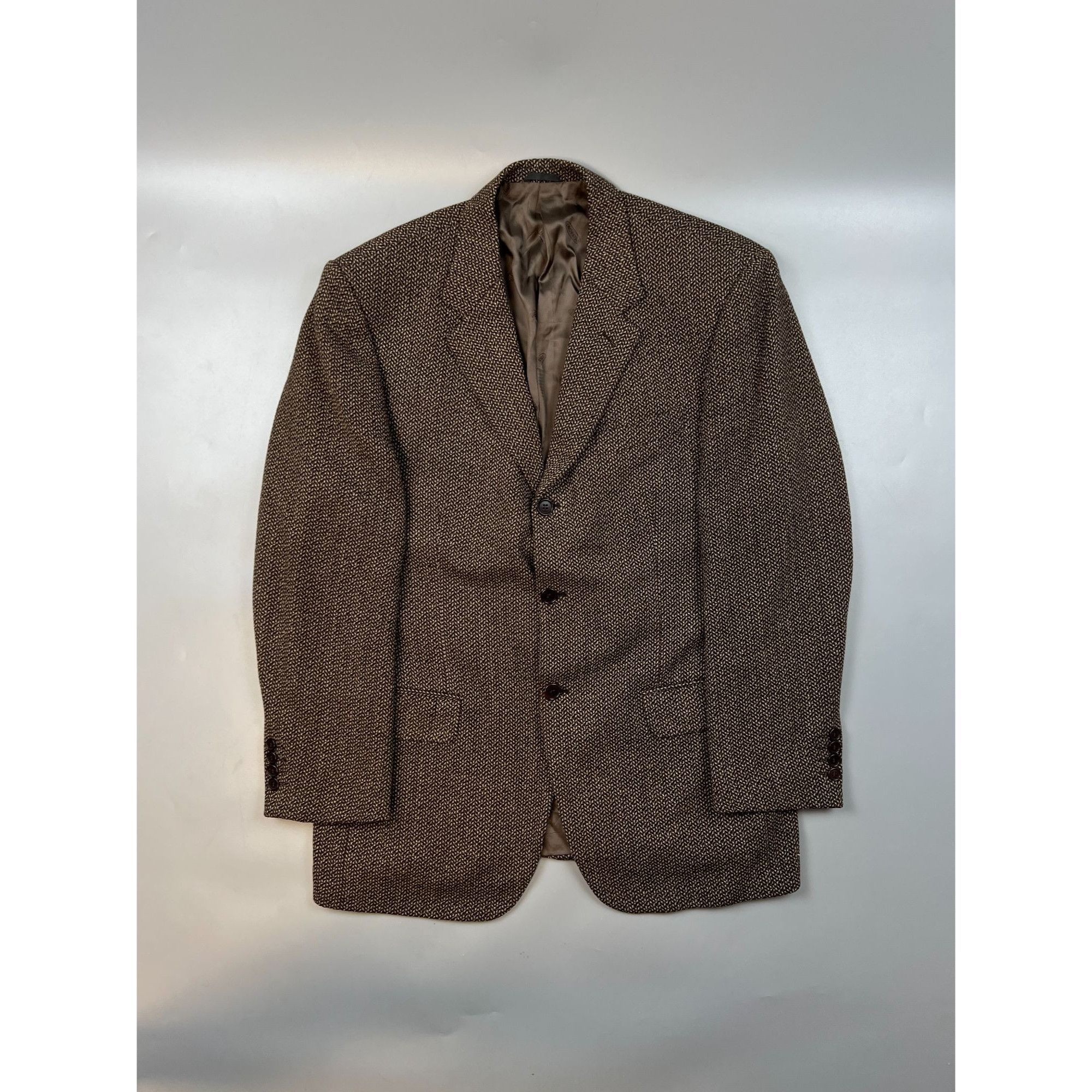 Missoni Missoni Uomo Vintage Tweed Wool 3 Button Blazer (Y0714) Size 52R - 1 Thumbnail