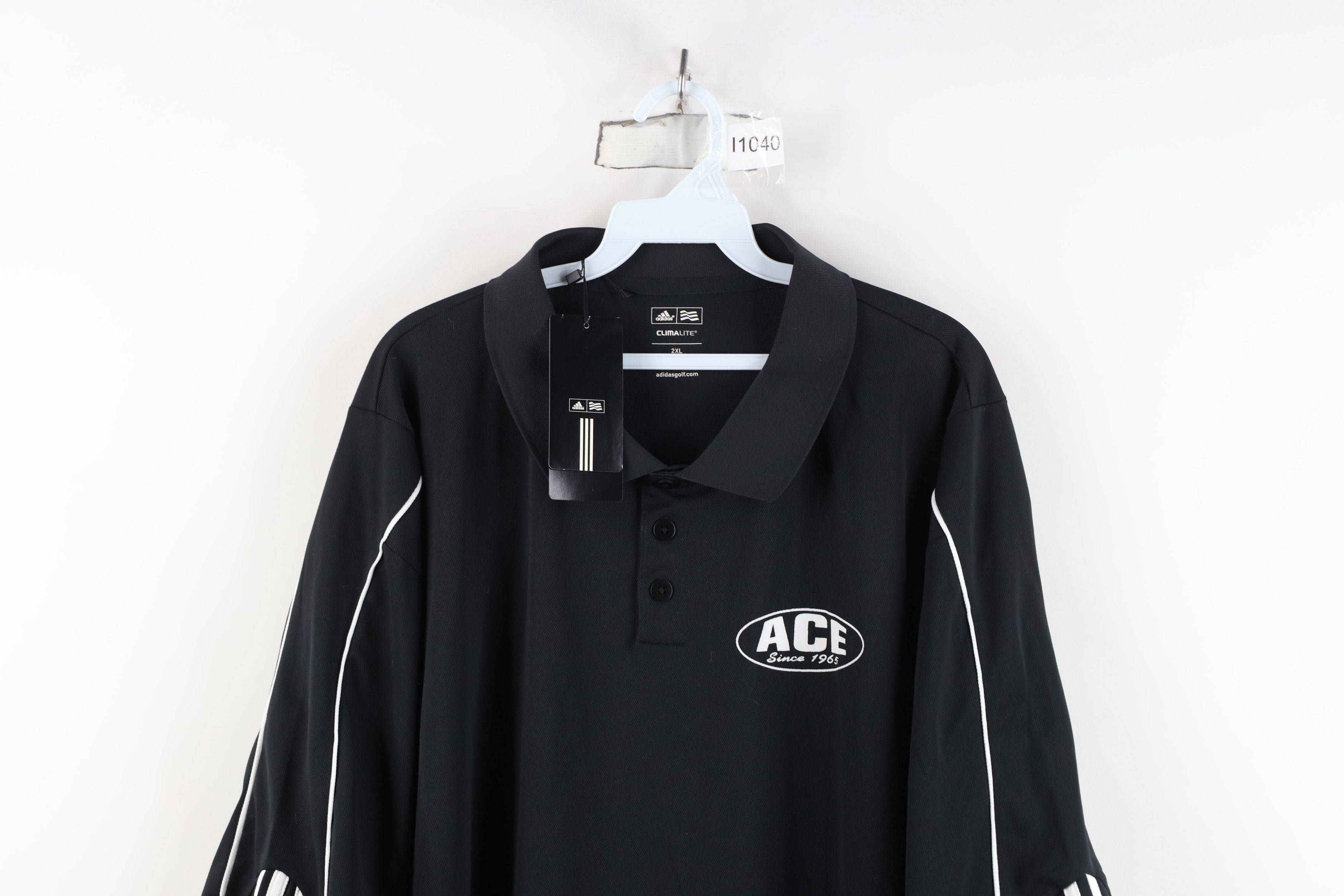 Adidas New Adidas Golf Services Collared Polo Shirt Black Size US XXL / EU 58 / 5 - 2 Thumbnail