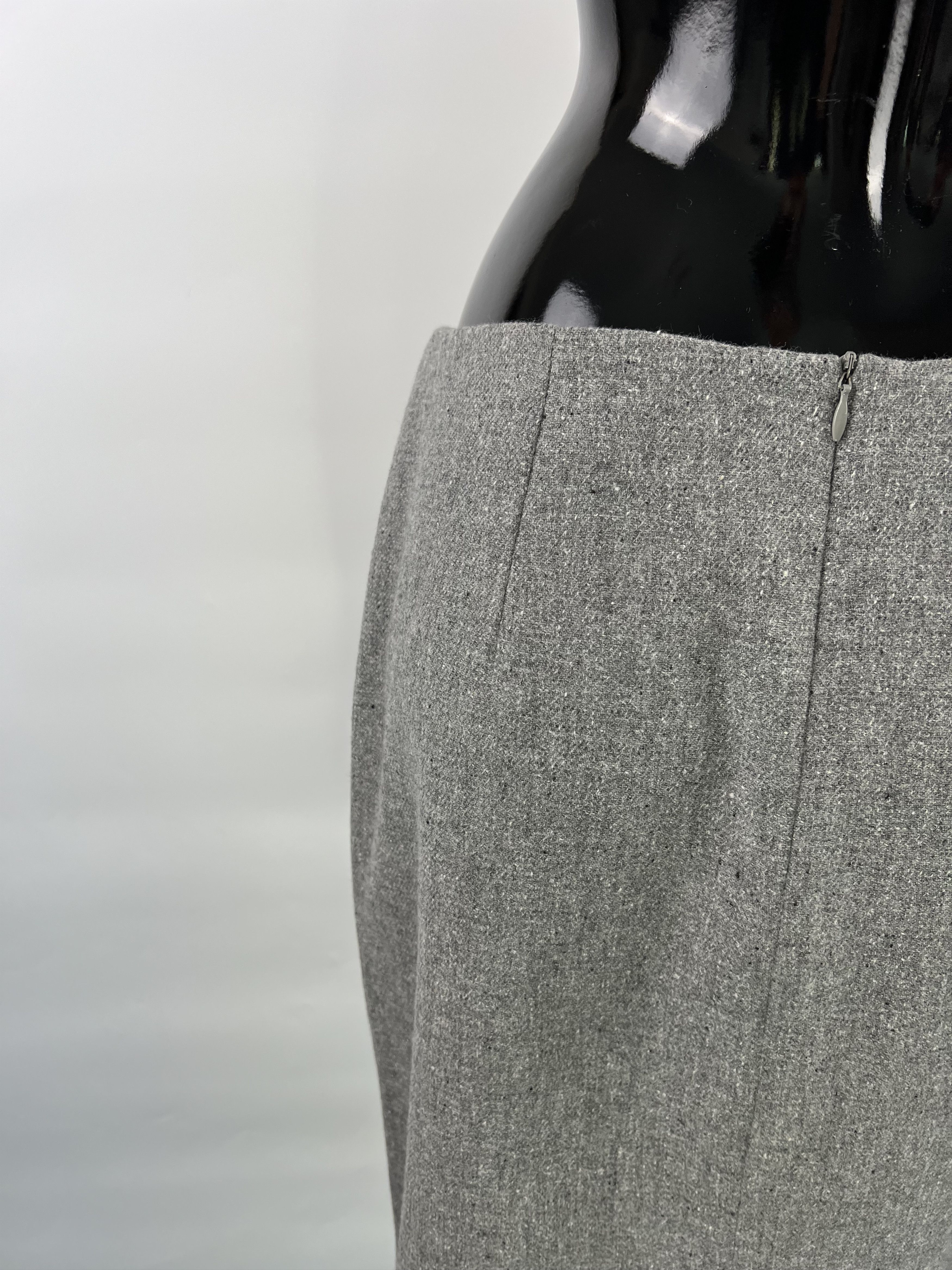 Marella Marella Vintage Gray Wool Suit Skirt Size IT44 US10 D38 GB12 Size M / US 6-8 / IT 42-44 - 15 Thumbnail