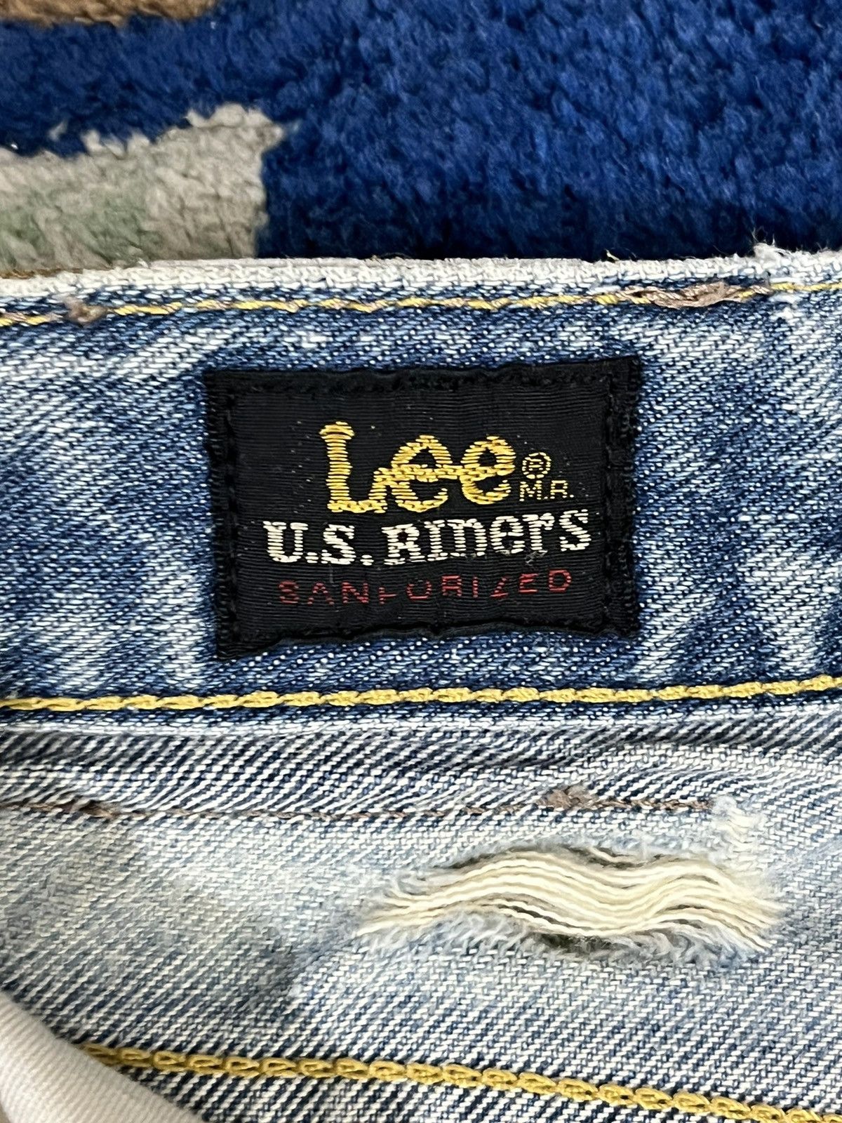 Lee Vintage Lee Riders Sanforized Distressed Denim Size US 33 - 12 Thumbnail