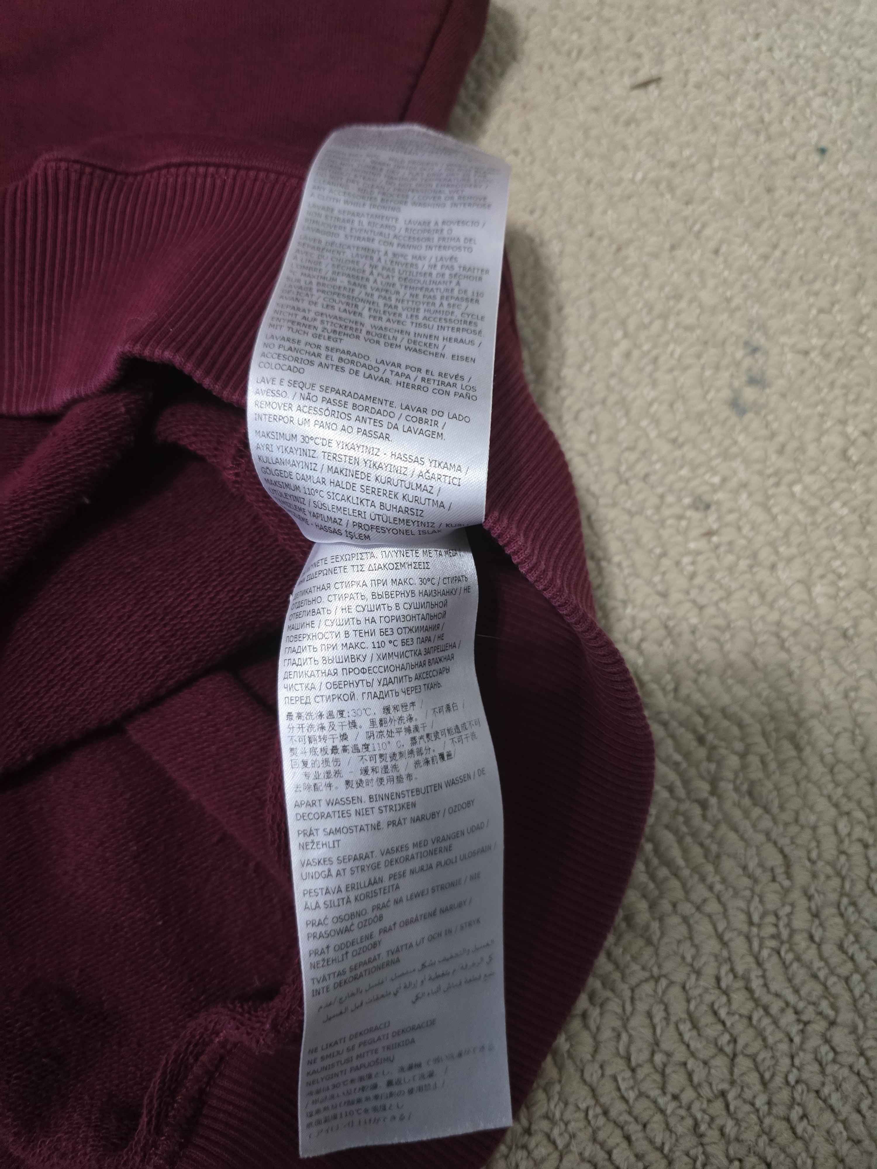 MM6 Burgundy MM6 Logo Hoodie Size US XL / EU 56 / 4 - 6 Thumbnail