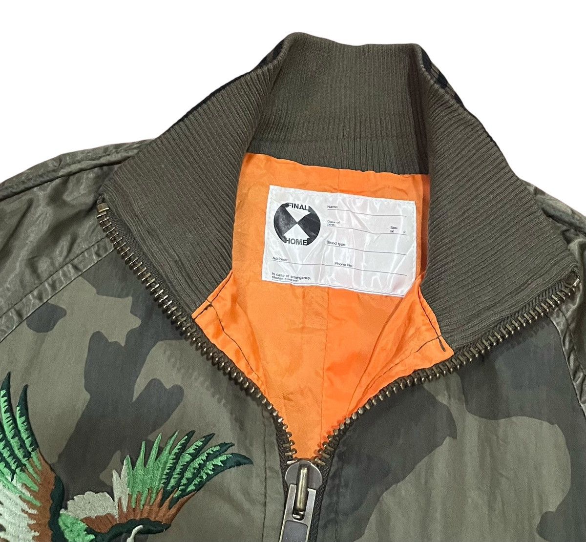 Final Home *FINAL DROP* final home military embroidered bomber jacket Size US S / EU 44-46 / 1 - 3 Thumbnail