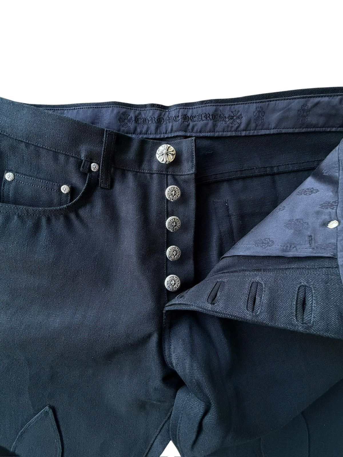 Chrome Hearts Chrome Hearts Fleur Knee Denim 30 Size US 30 / EU 46 - 11 Thumbnail