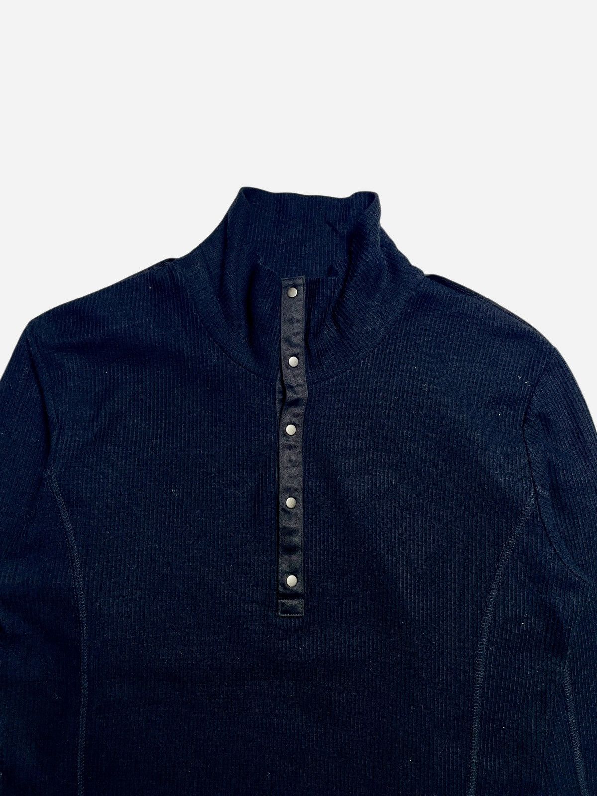 If Six Was Nine 2000’s Schlussel - Vkei Style Half Button Knit Longshirt Size US M / EU 48-50 / 2 - 3 Thumbnail
