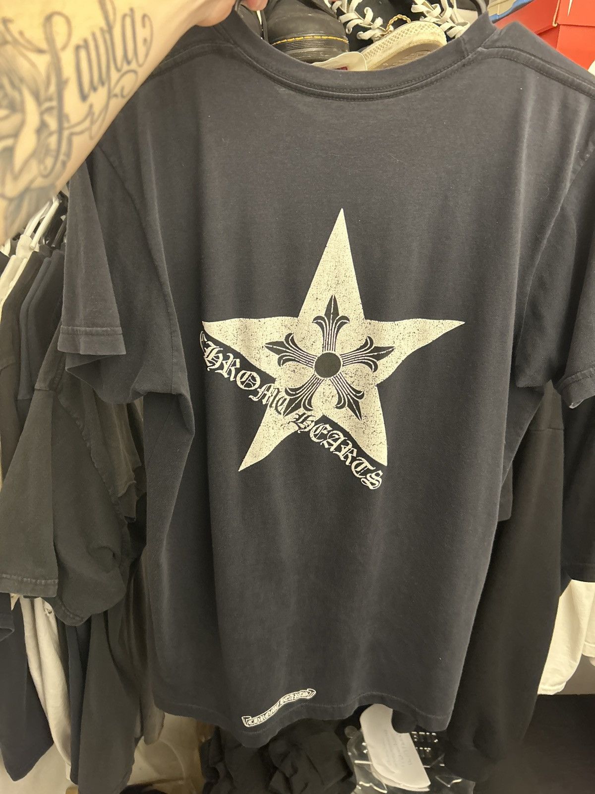 Chrome Hearts Chrome hearts Black star Tee Size US M / EU 48-50 / 2 - 2 Thumbnail