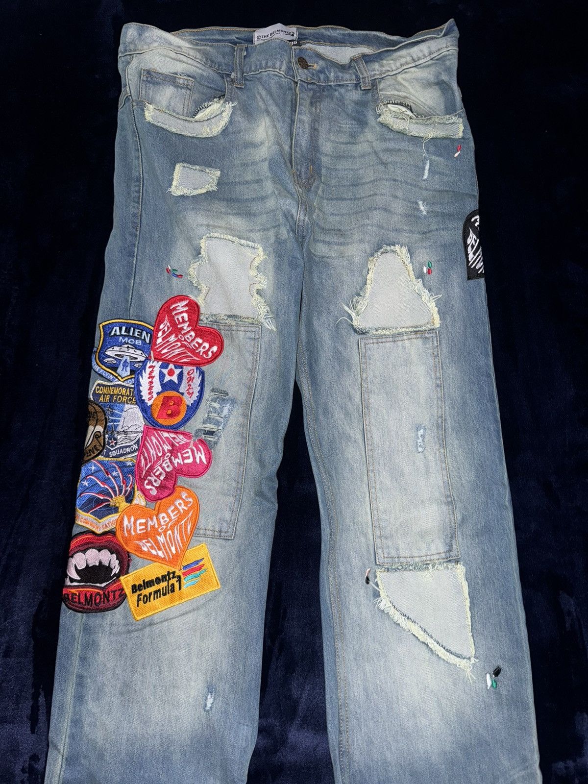 Other Belmontz MOB Patch Denim Distressed Size US 36 / EU 52 - 2 Thumbnail