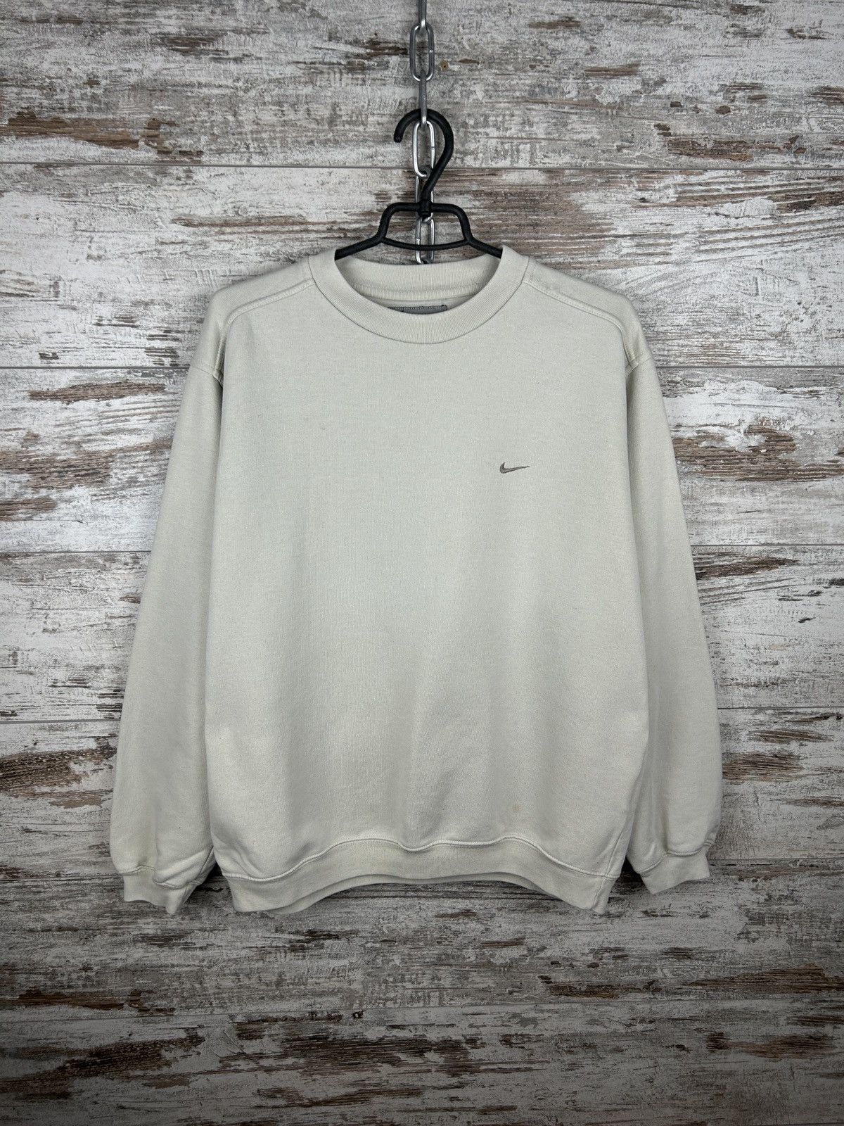 Nike × Vintage Mens Vintage Nike swoosh Sweatshirt basic y2k streetwear 90s Size US S / EU 44-46 / 1 - 2 Thumbnail