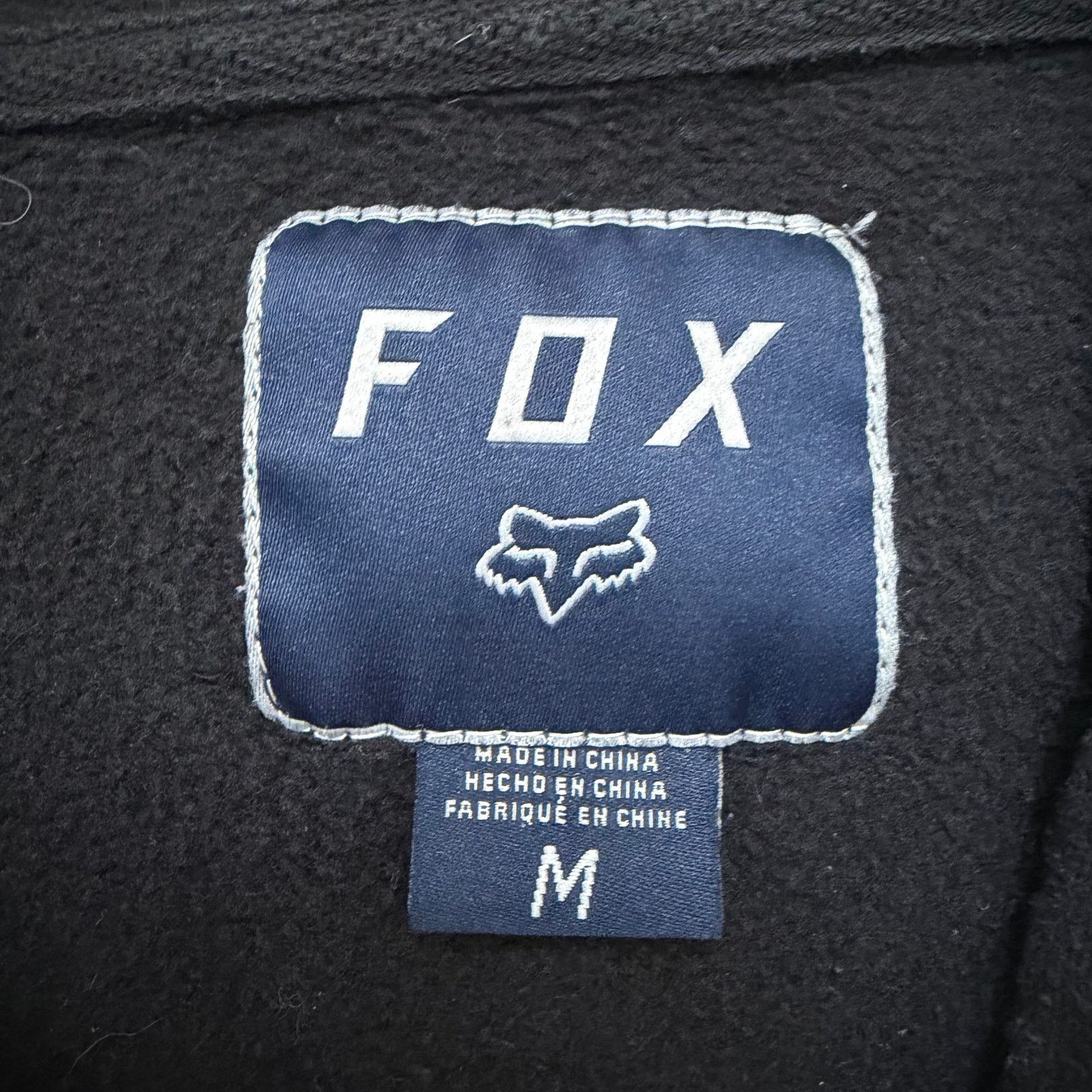 Fox Racing Fox Racing Y2K Black Spell Out Hoodie Sz M Size US M / EU 48-50 / 2 - 2 Thumbnail