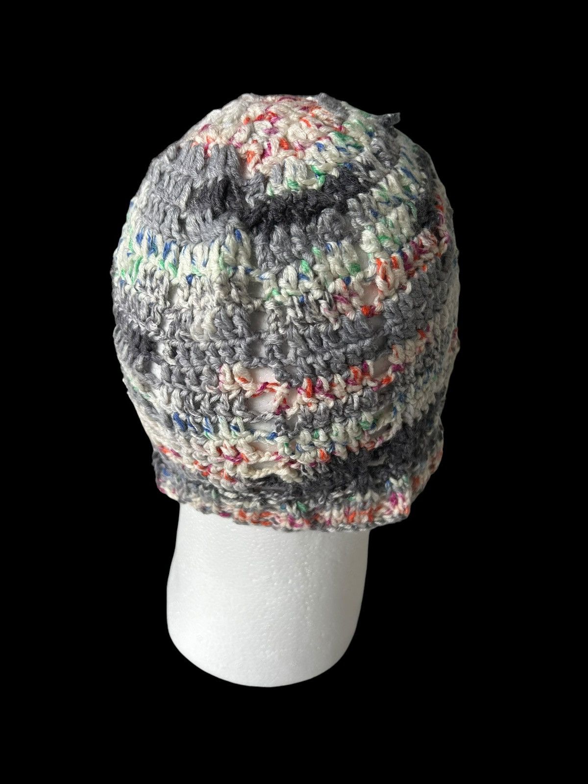 14th Addiction × Japanese Brand Crochet Knitted Distressed Design Handmade Beanie Hats Size ONE SIZE - 4 Thumbnail