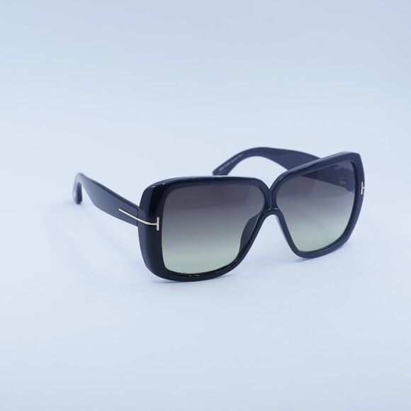 Tom Ford Tom Ford Marilyn FT1037 01B Sunglasses Black Square Frame Size ONE SIZE - 1 Thumbnail