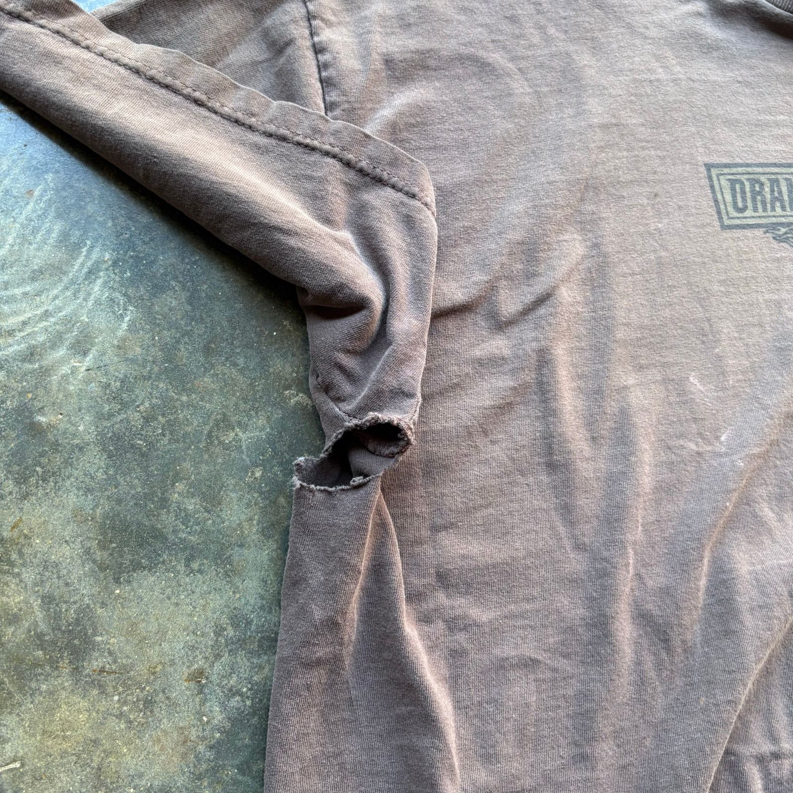 Harley Davidson Vintage Distressed Faded Brown Choppers T-shirt Size US XXL / EU 58 / 5 - 7 Thumbnail