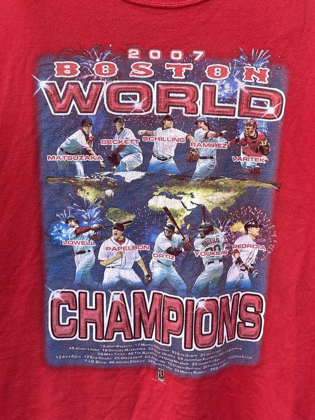 Other 2007 Boston Red Sox World Champions Red Shirt Size US XL / EU 56 / 4 - 3 Thumbnail
