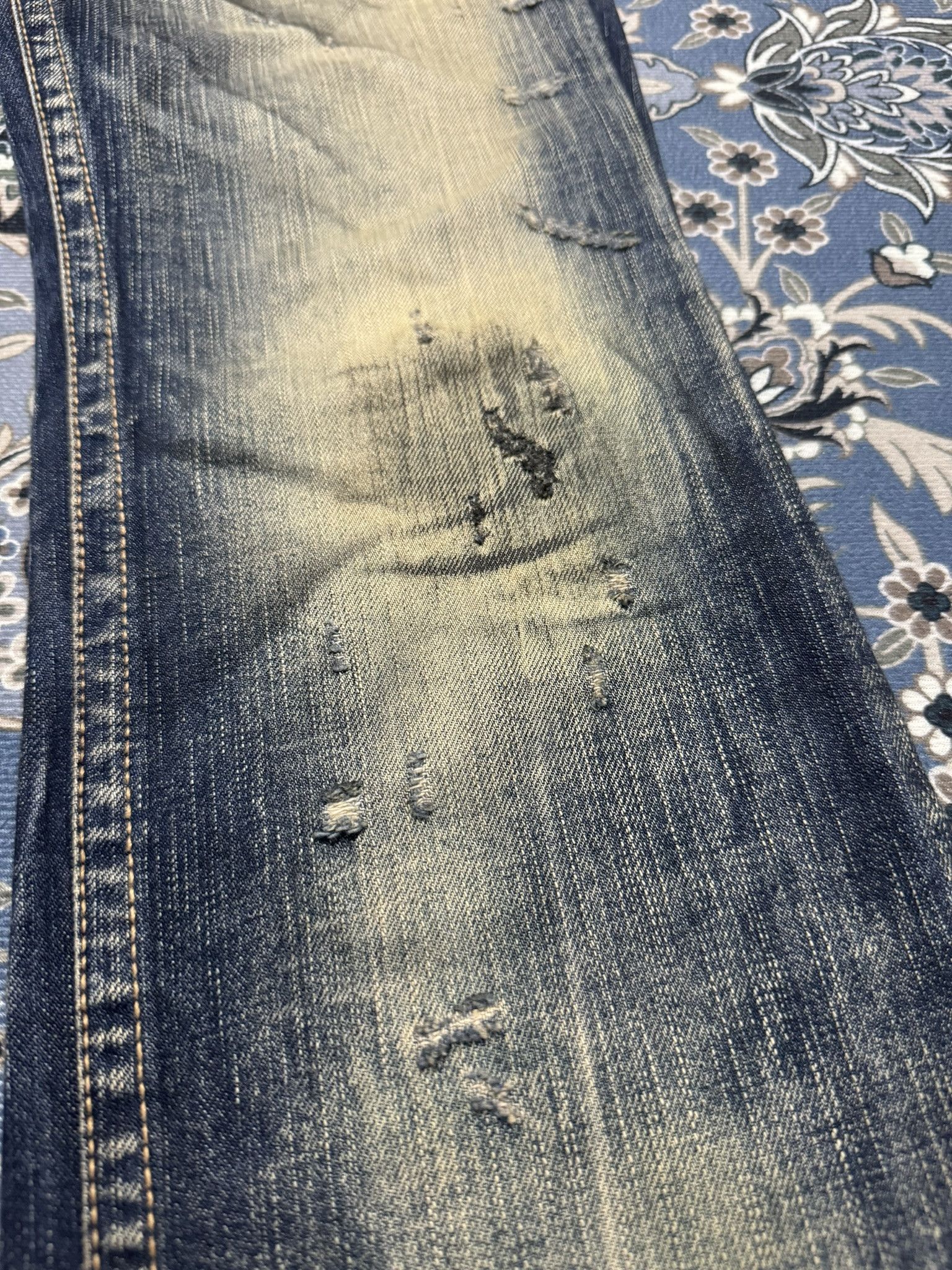 Japanese Brand × Seditionaries Cloud 77 Distressed Skull Patches Jeans Size US 29 - 8 Thumbnail