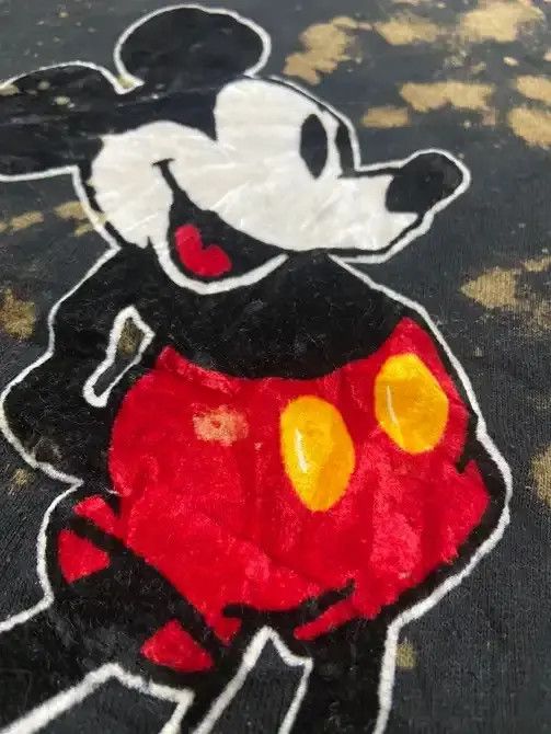 Mickey Mouse ‼️ VINTAGE 80’s Mickey Made in USA Tie-Dye Ringer Size US M / EU 48-50 / 2 - 3 Thumbnail