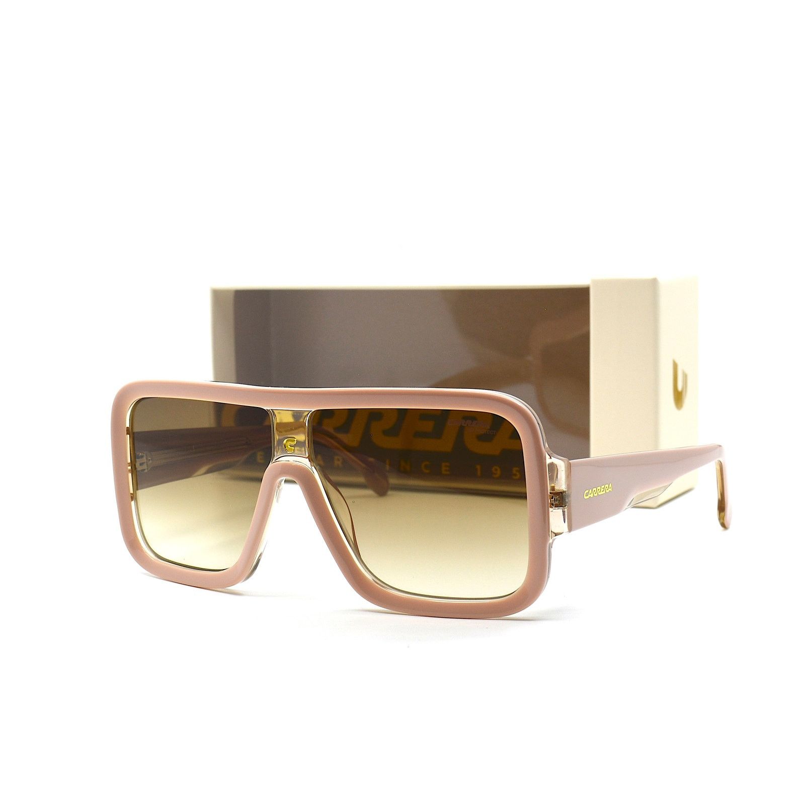 Carrera NEW CARRERA FLAGLAB 14 BEIGE BROWN GRADIENT SUNGLASSES Size ONE SIZE - 10 Thumbnail