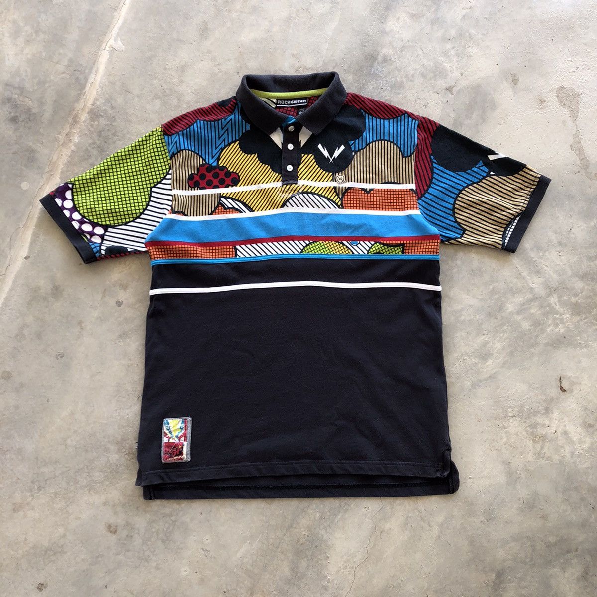 Rocawear ROCAWEAR Fancy Multicolor Design Polo Size US M / EU 48-50 / 2 - 2 Thumbnail