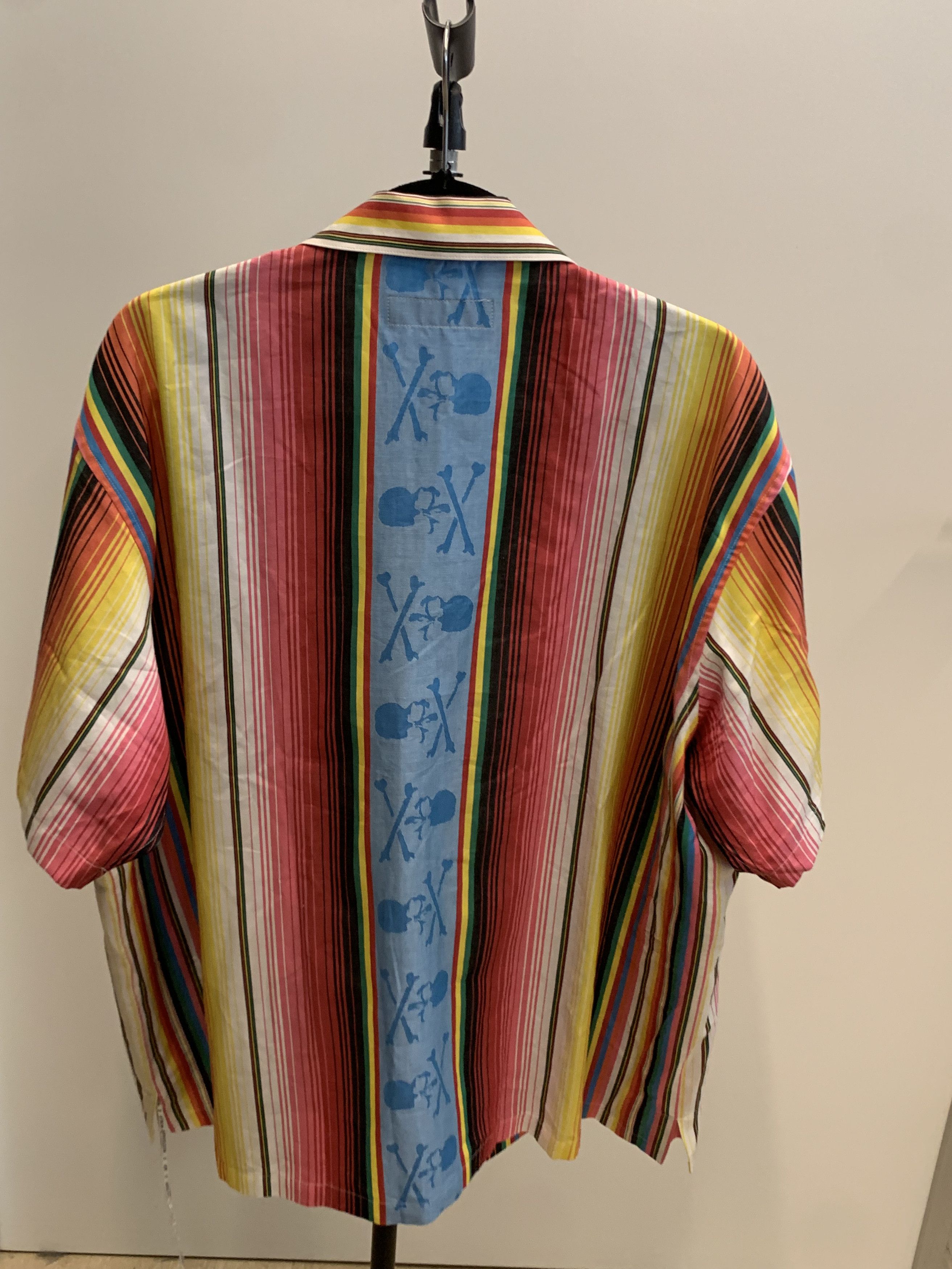 Mastermind World MASTERMIND WORLD Camp-Collar Striped Cotton-Jacquard Shirt Size US M / EU 48-50 / 2 - 7 Thumbnail