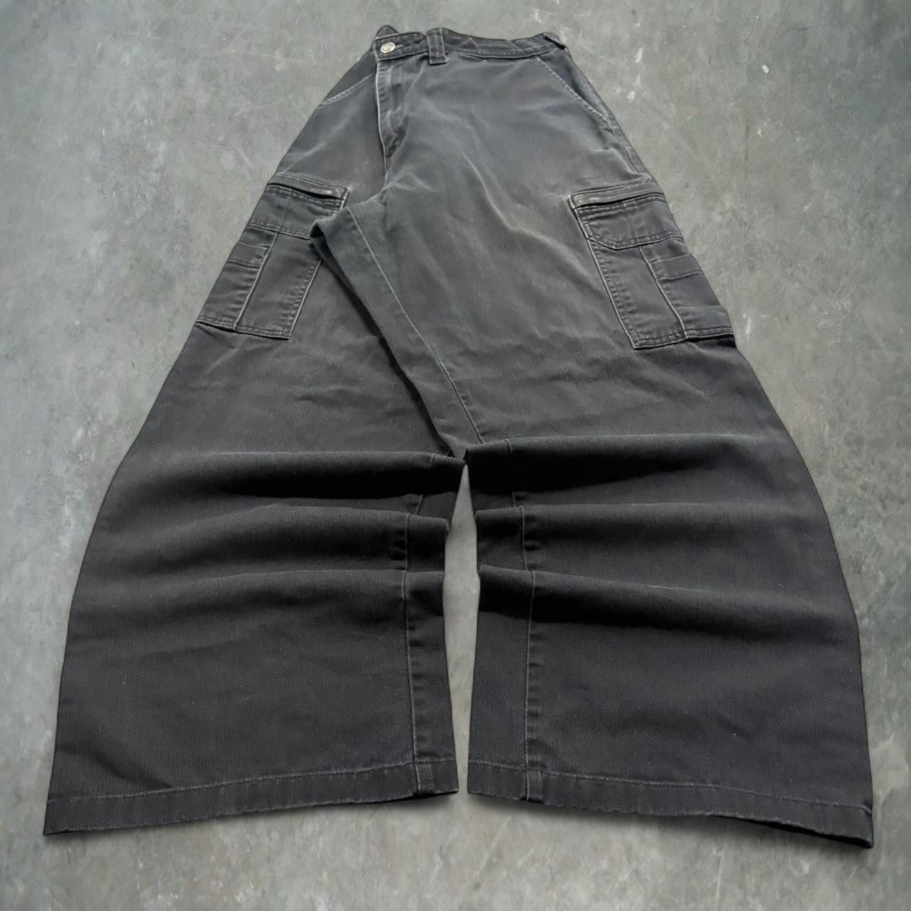 Vintage Crazy Vintage Y2K 2000s Baggy Black Streetwear Grunge Gorpcore Cargo Pants! Size US 36 / EU 52 - 3 Thumbnail