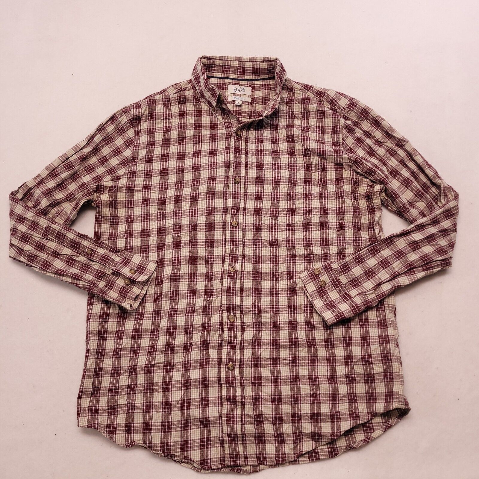Croft & Barrow Croft & Barrow Tartan Flannel Shirt Mens Size Large L Red Size US L / EU 52-54 / 3 - 2 Thumbnail