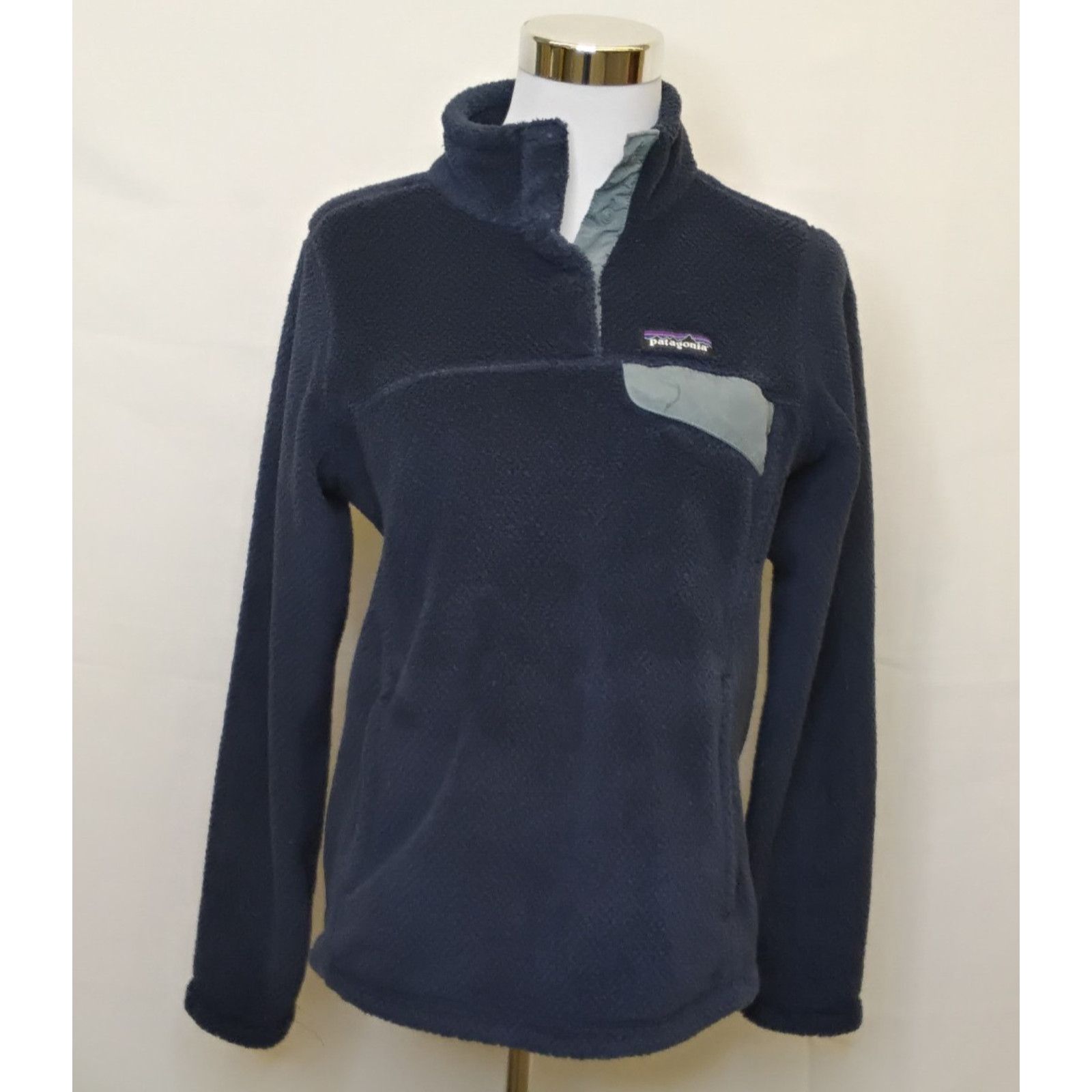 Patagonia Patagonia Re-Tool Snap-T Fleece Pullover Women's S Navy Blue Size S / US 4 / IT 40 - 2 Thumbnail