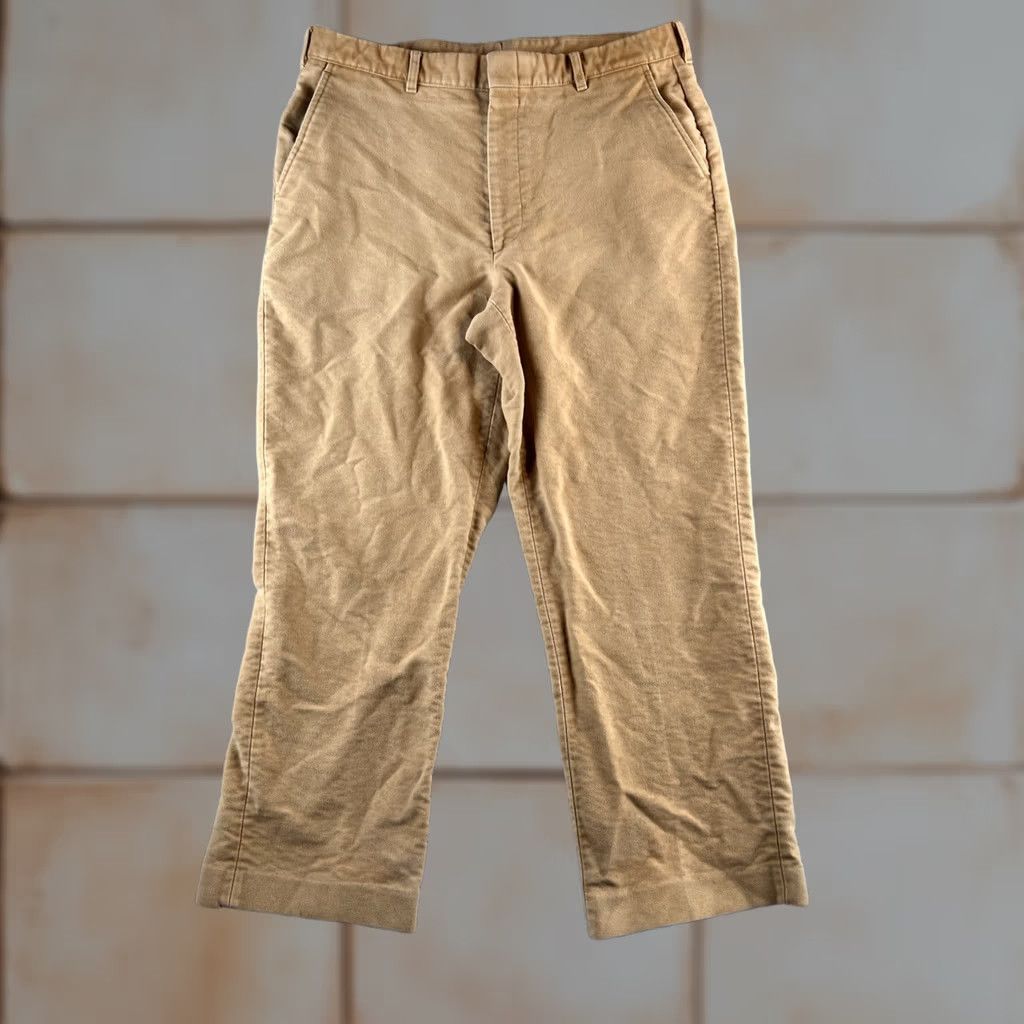 Orvis Orvis Moleskin Pants Mens 34x26 Tan Heavyweight Cotton Trousers USA MADE Vintage Size US 34 / EU 50 - 1 Thumbnail