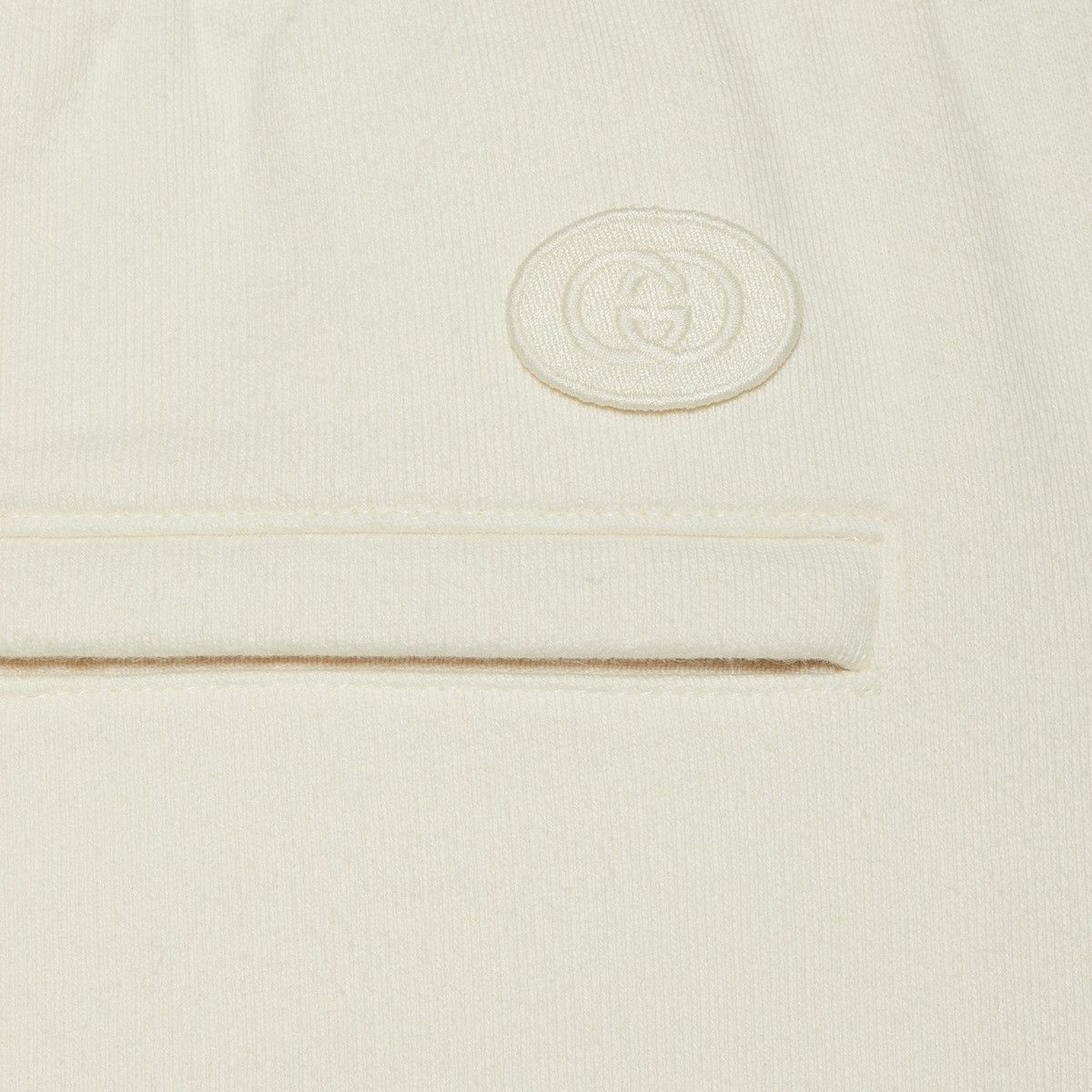 Gucci o1s1wg110725 Cotton Jersey Shorts With Web in Ivory Size US 36 / EU 52 - 4 Thumbnail