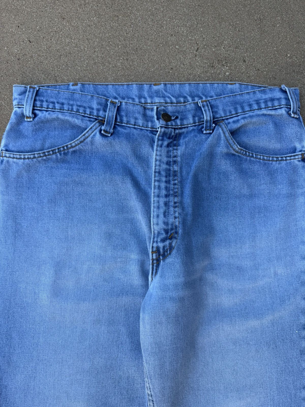 Levi's × Vintage Vtg 70’s Levi’s 646 Orange Tab Bellbottom Flare Jeans 35x29 Size US 35 - 4 Thumbnail