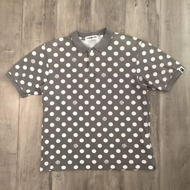 Bape Dot BAPE logo polo shirt a bathing ape NIGO Size US S / EU 44-46 / 1 - 1 Thumbnail
