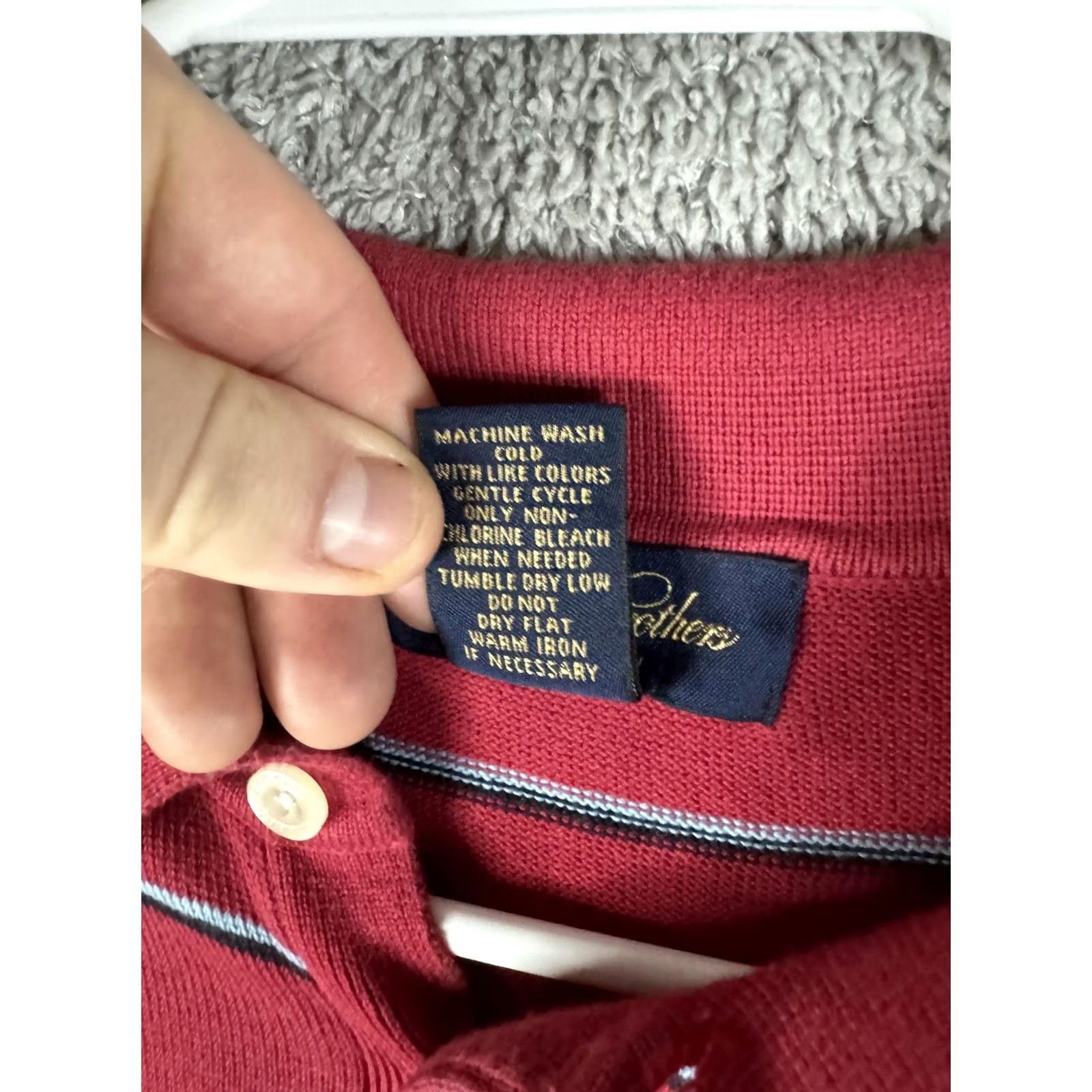 Brooks Brothers VINTAGE Brooks Brothers Polo Shirt Mens XL Red Striped Pima Cotton Short Sleeve Size US XL / EU 56 / 4 - 7 Thumbnail