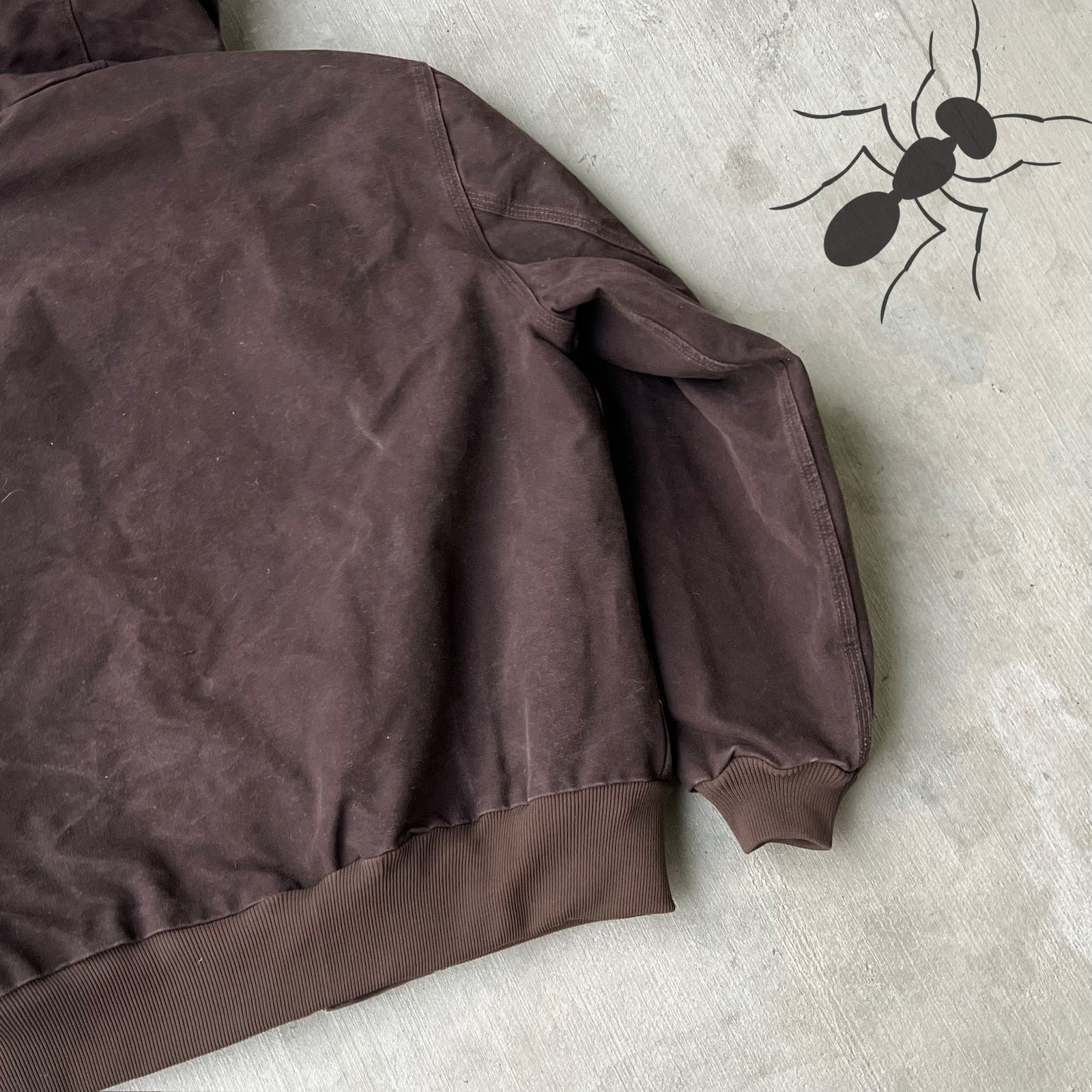 Carhartt × Vintage Carhartt J244 DKB brown hooded work wear jacket Size US L / EU 52-54 / 3 - 9 Thumbnail