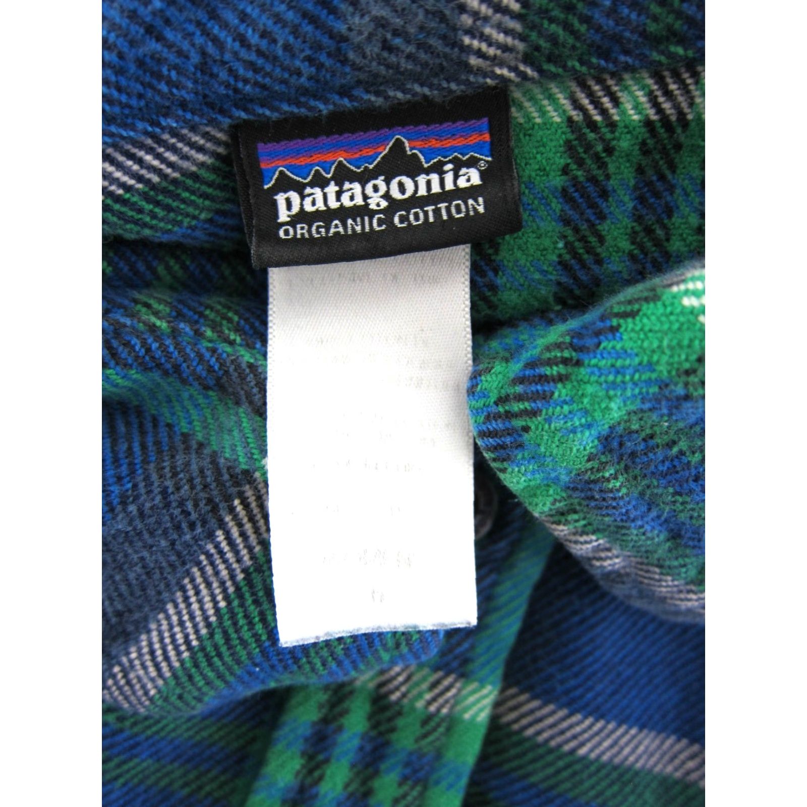 Patagonia VINTAGE Patagonia Shirt Women 6 Patagonia Organic Cotton Blue Green Plaid Long Sleeve Button Up Flannel Shirt 6 Green Plaid 90s Outdoor Pockets Womens Size M / US 6-8 / IT 42-44 - 3 Thumbnail