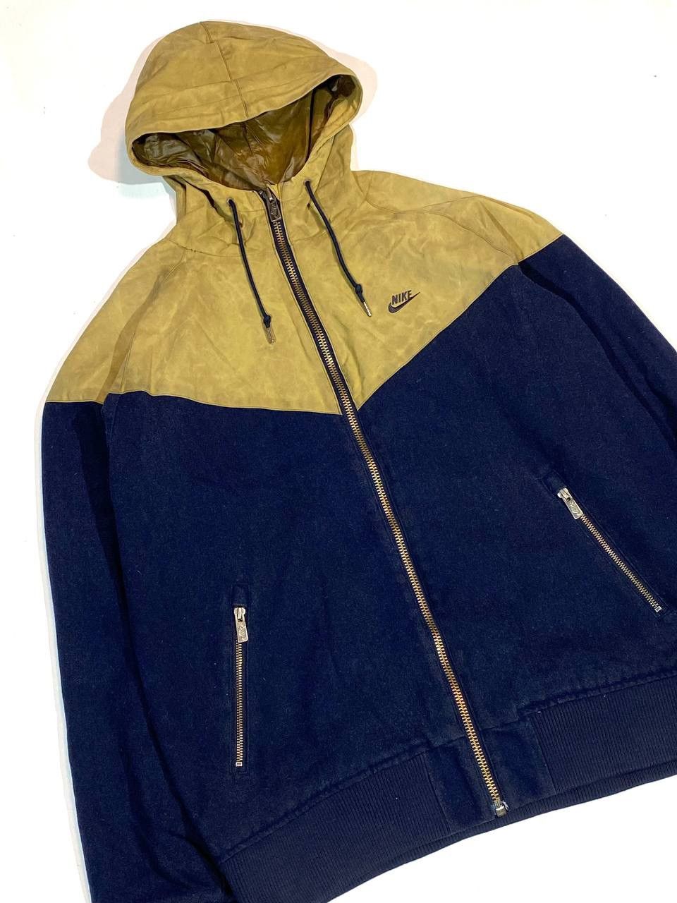 Nike × Vintage Nike Vintage Wool Waxed Windrunner Jacket Size US XL / EU 56 / 4 - 2 Thumbnail
