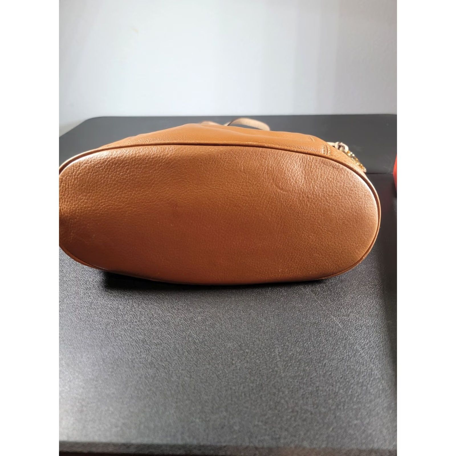 Michael Kors Michael Kors Jet Set Large Brown Pebble Leather Tote Purse Women Size ONE SIZE - 5 Thumbnail