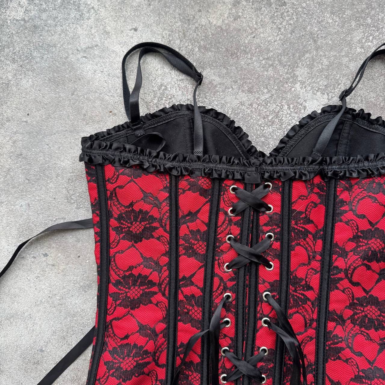 20471120 × Vintage Super Sexy Glam 2000’s Vintage Corset Size M / US 6-8 / IT 42-44 - 9 Thumbnail